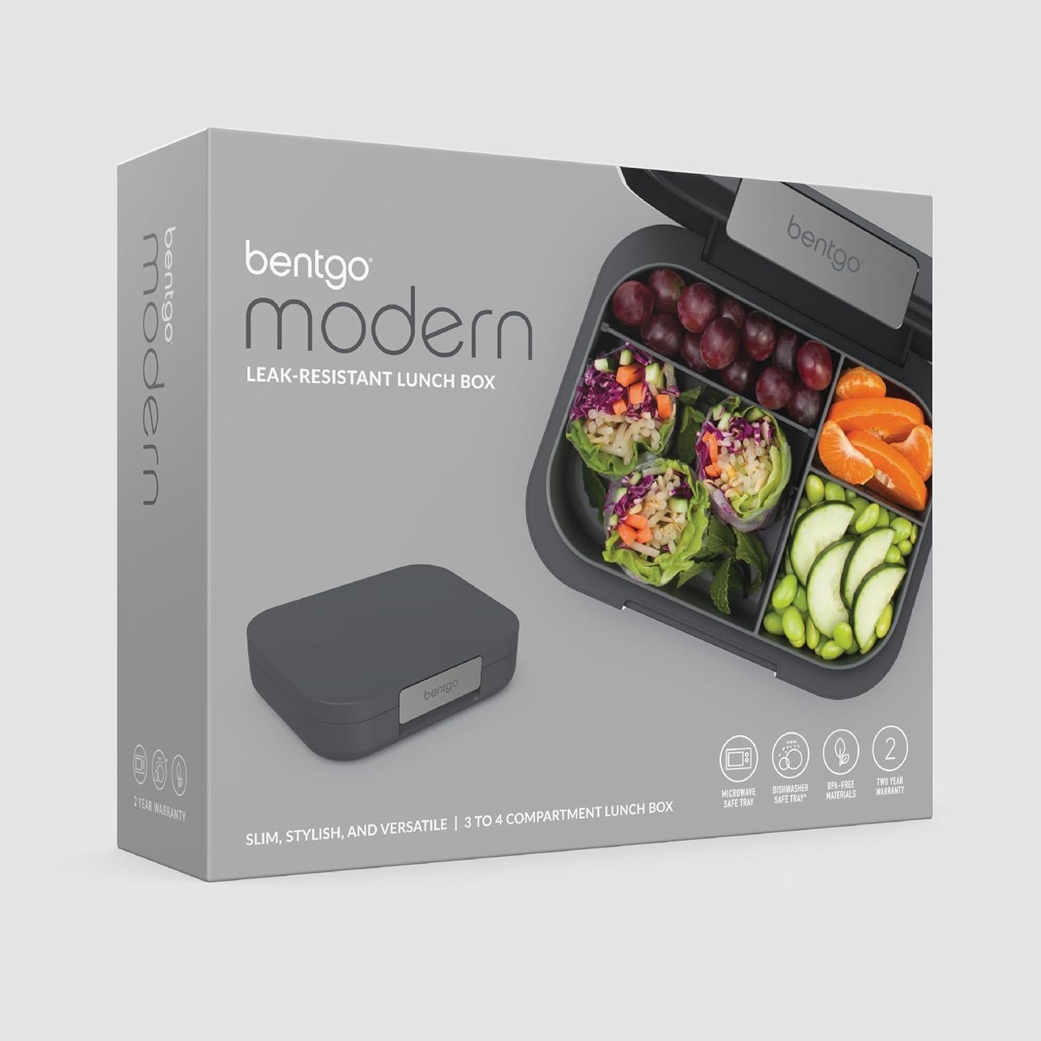 Caja de Almuerzo Bentgo Modern 1.24L a Prueba de Fugas Gris