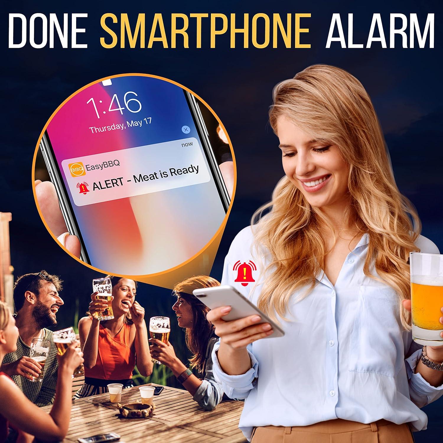 Termómetro BBQ Bluetooth NutriChef con 2 Probes y Funda