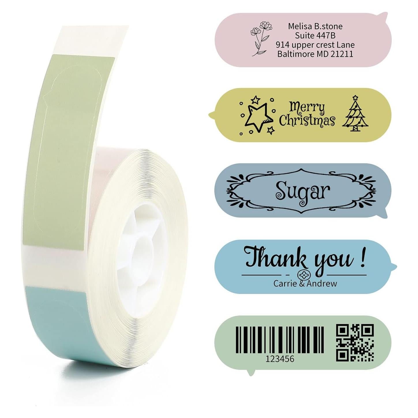 Etiquetas Adhesivas Impermeables LMASBLTER 5 Colores 14x40mm