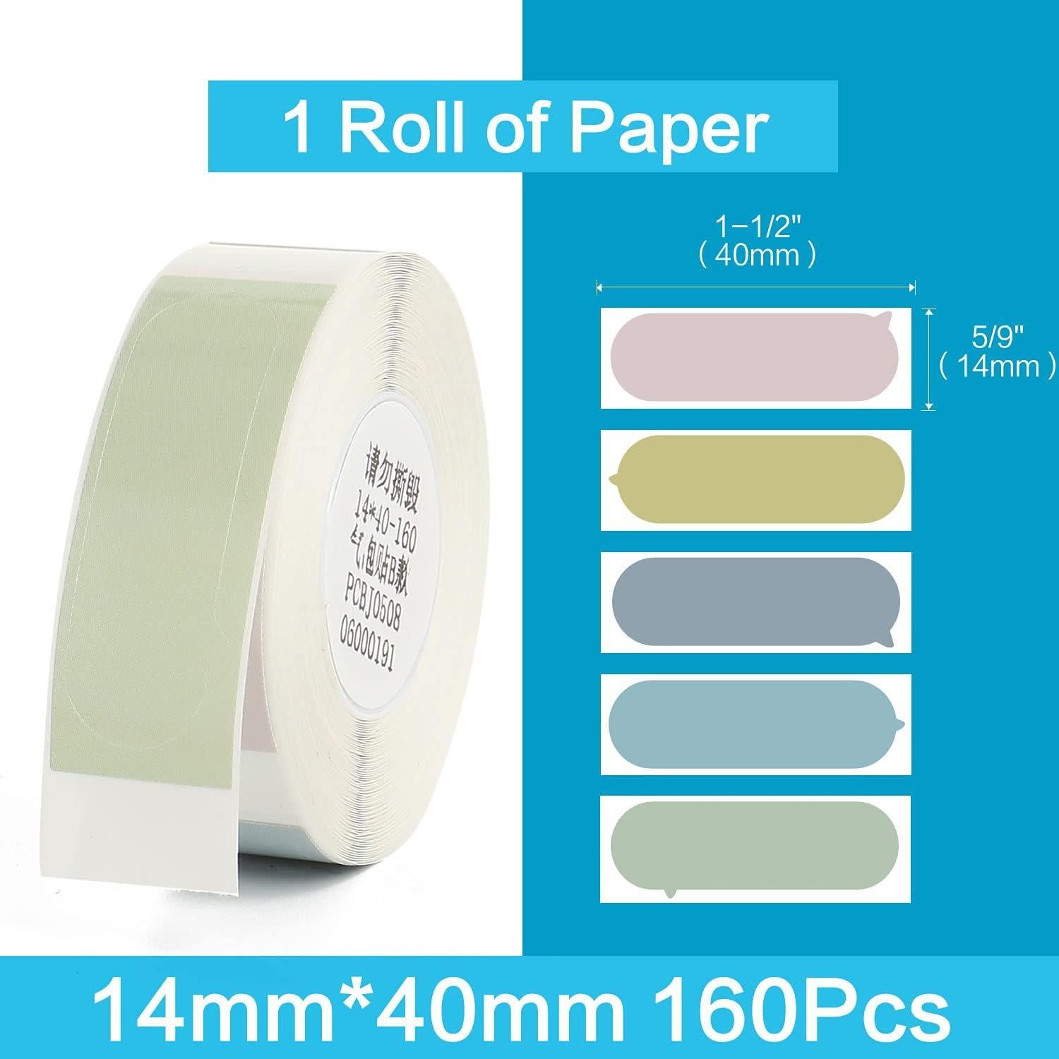 Etiquetas Adhesivas Impermeables LMASBLTER 5 Colores 14x40mm