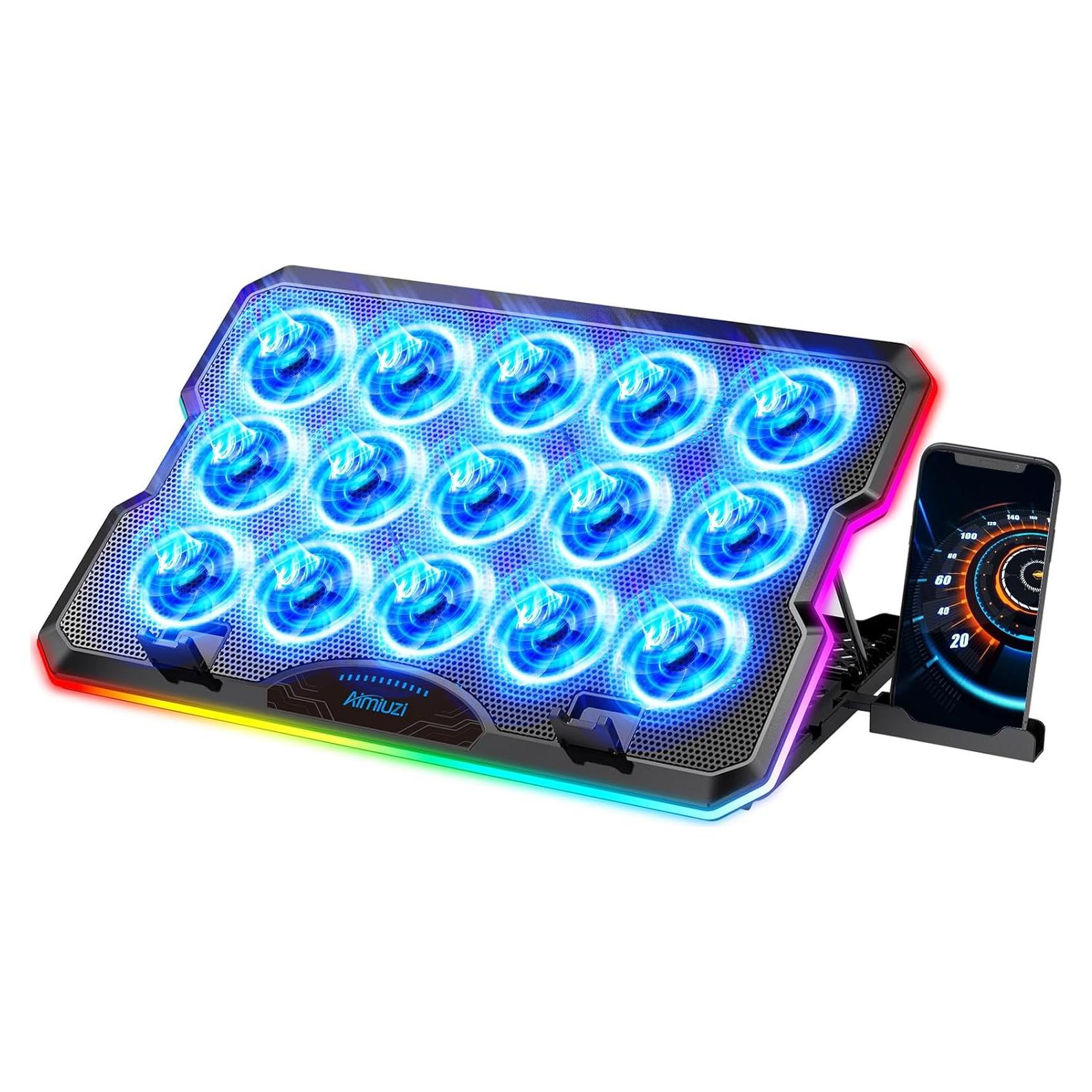 Base de Enfriamiento para Laptop AIMIUZI F15 con 15 Ventiladores