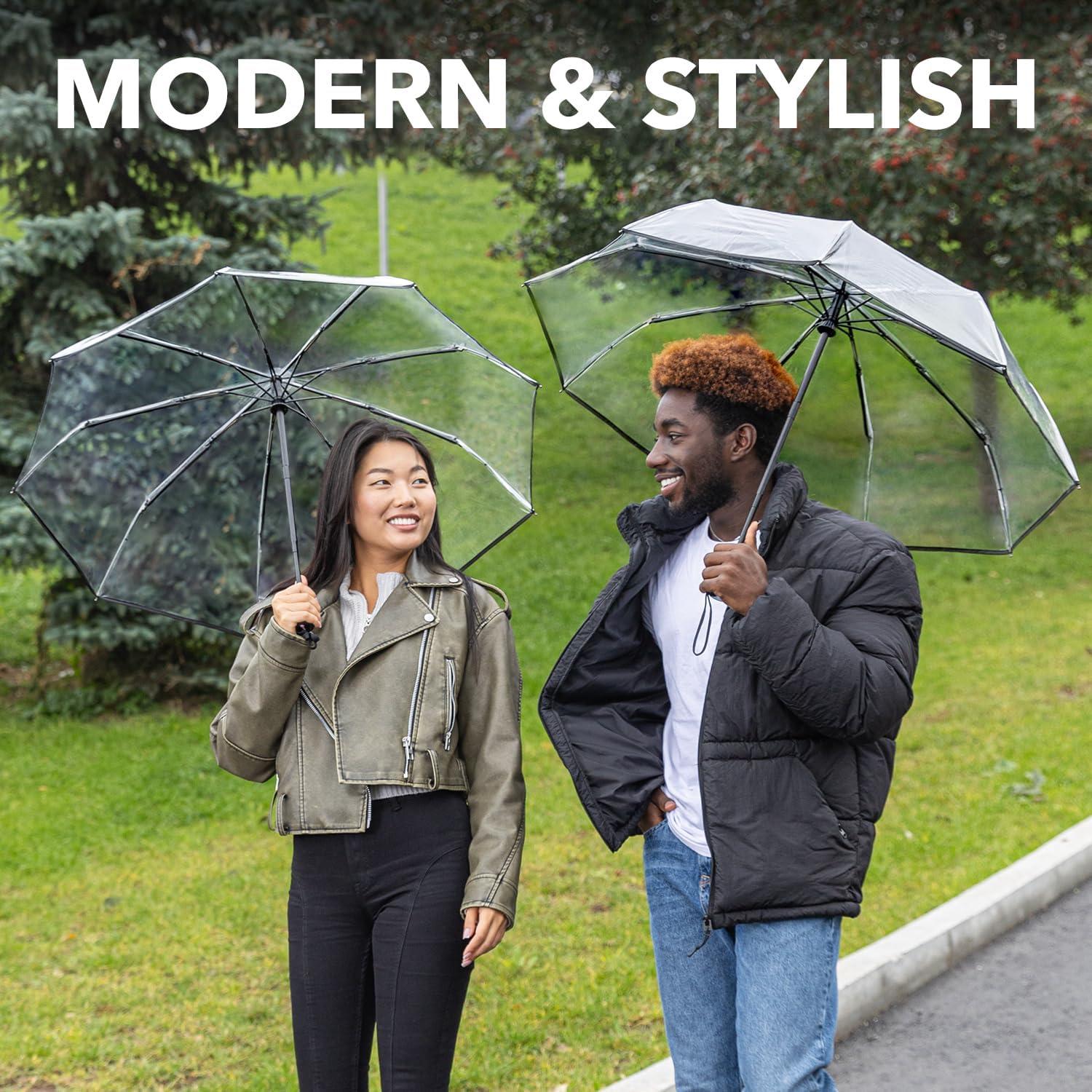 Paraguas de Viaje Repel Umbrella Compacto a Prueba de Viento