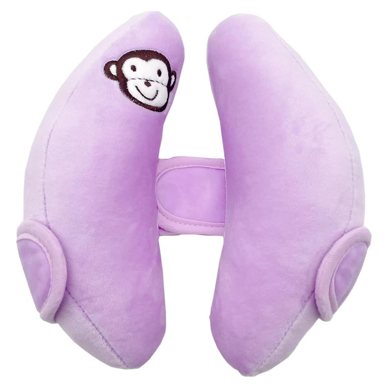 Almohada de viaje ajustable StoHua para bebé - Morado