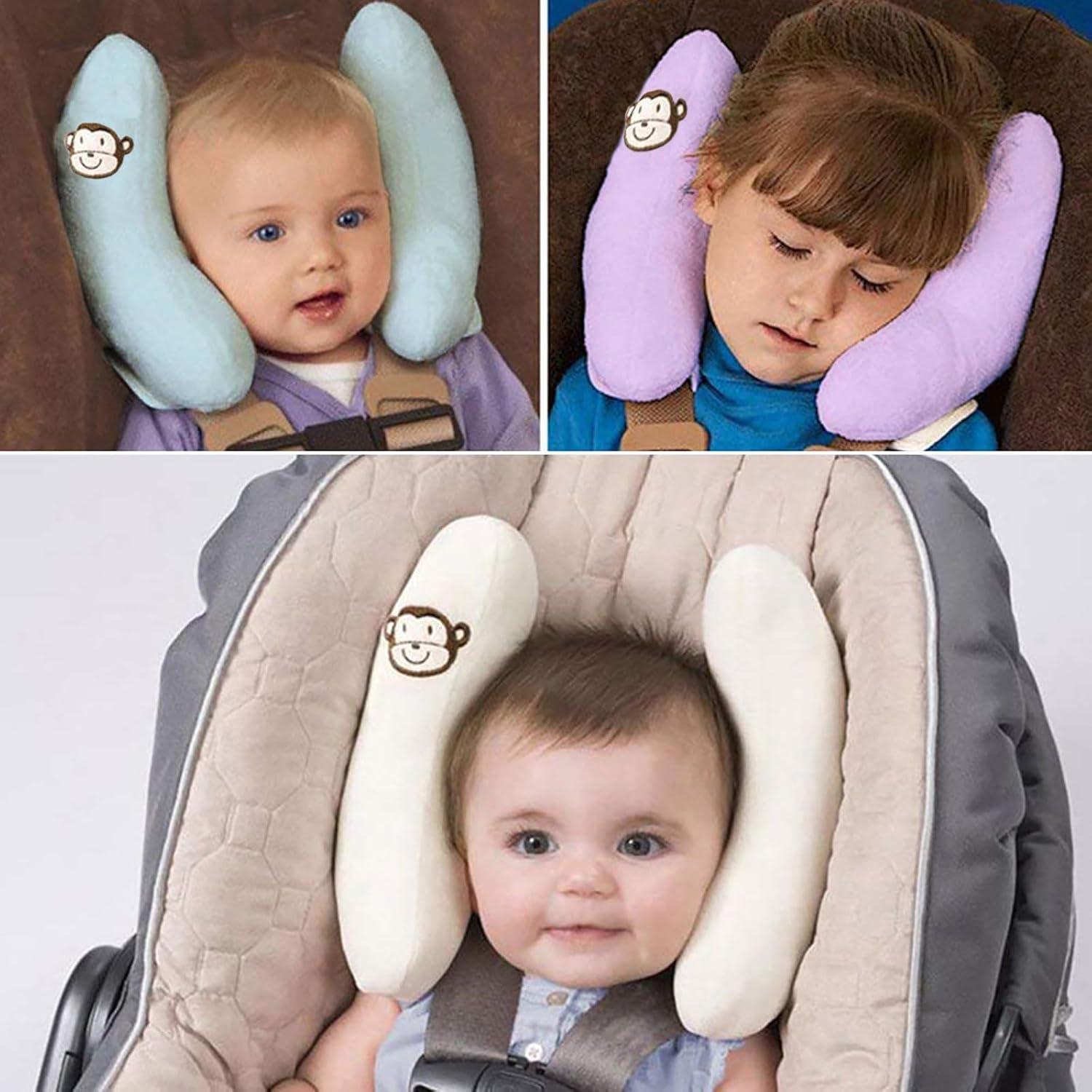 Almohada de viaje ajustable StoHua para bebé - Morado