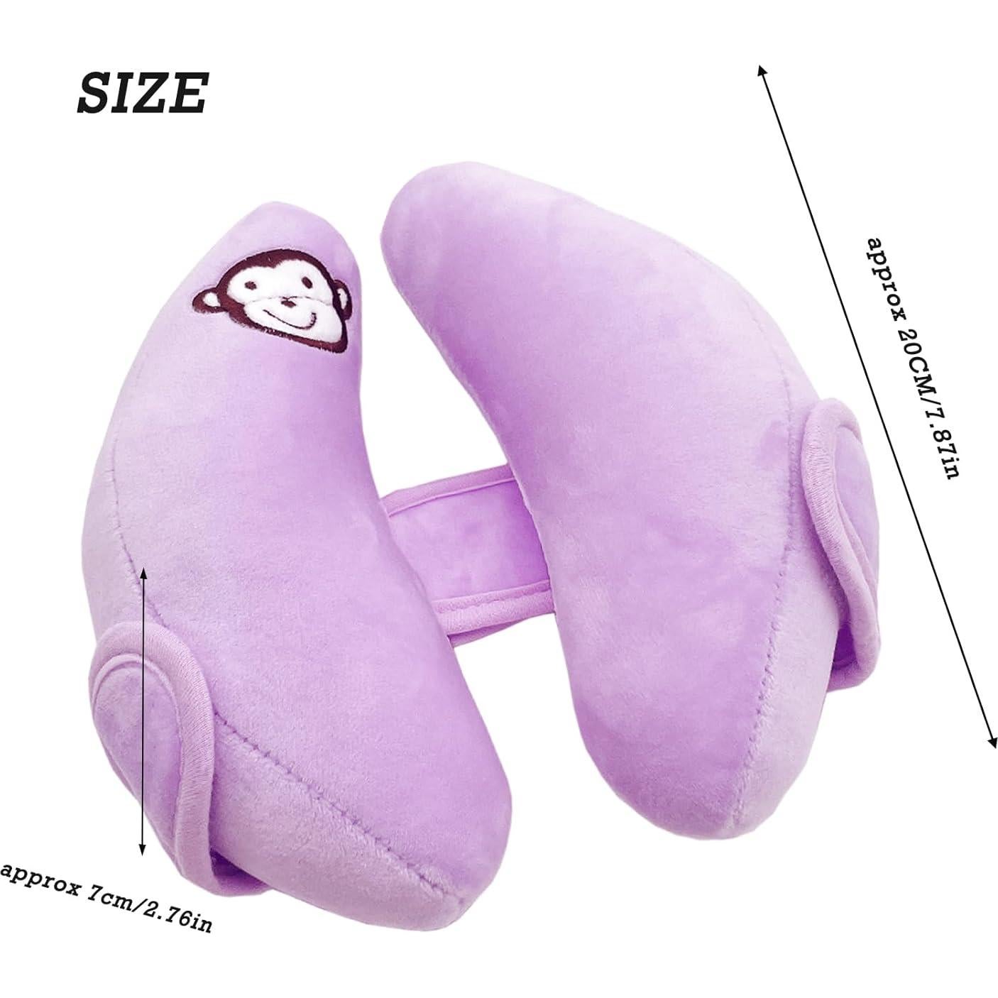 Almohada de viaje ajustable StoHua para bebé - Morado