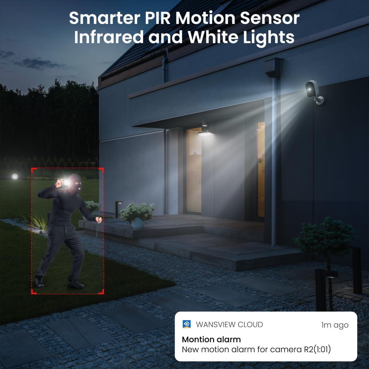 Cámara de Seguridad Inalámbrica GALAYOU R2 Pro 2K IP65