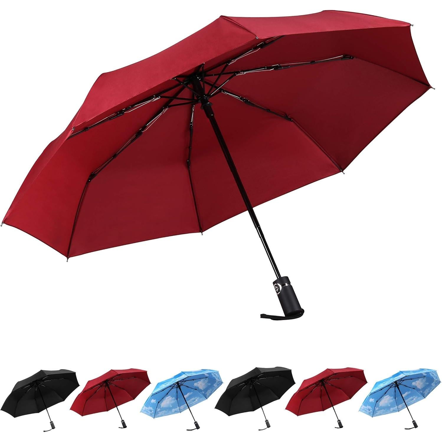 Paraguas de viaje SY COMPACT automático a prueba de viento