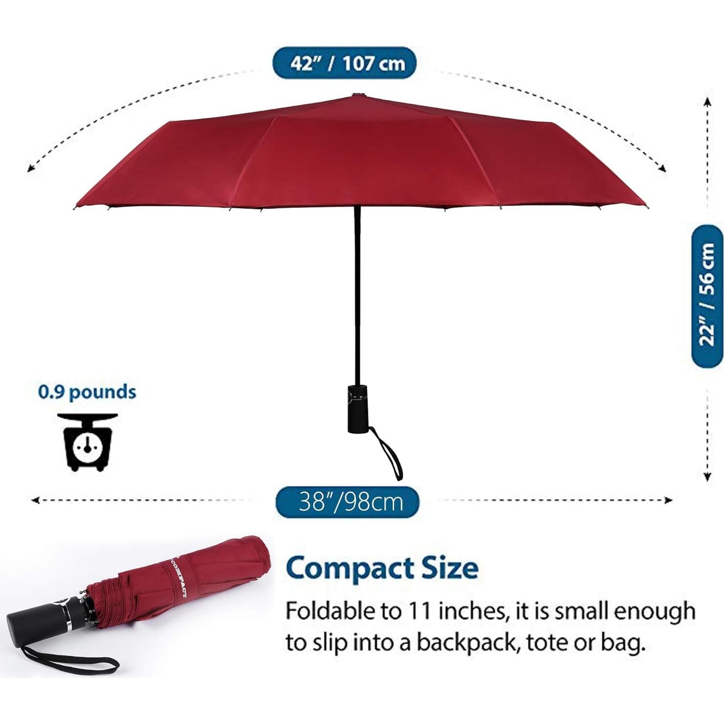 Paraguas de viaje SY COMPACT automático a prueba de viento