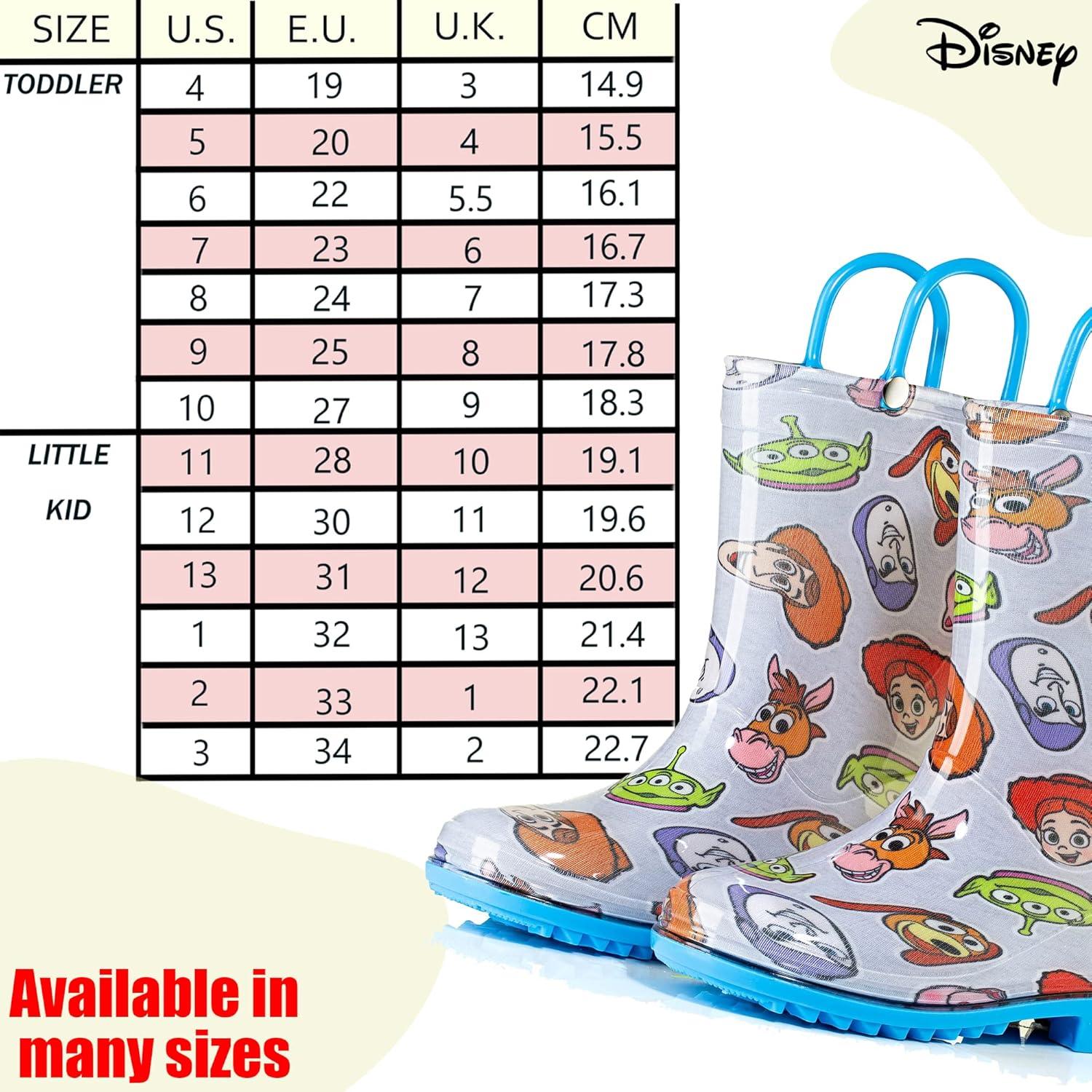Botas de lluvia impermeables Disney Toy Story para niños