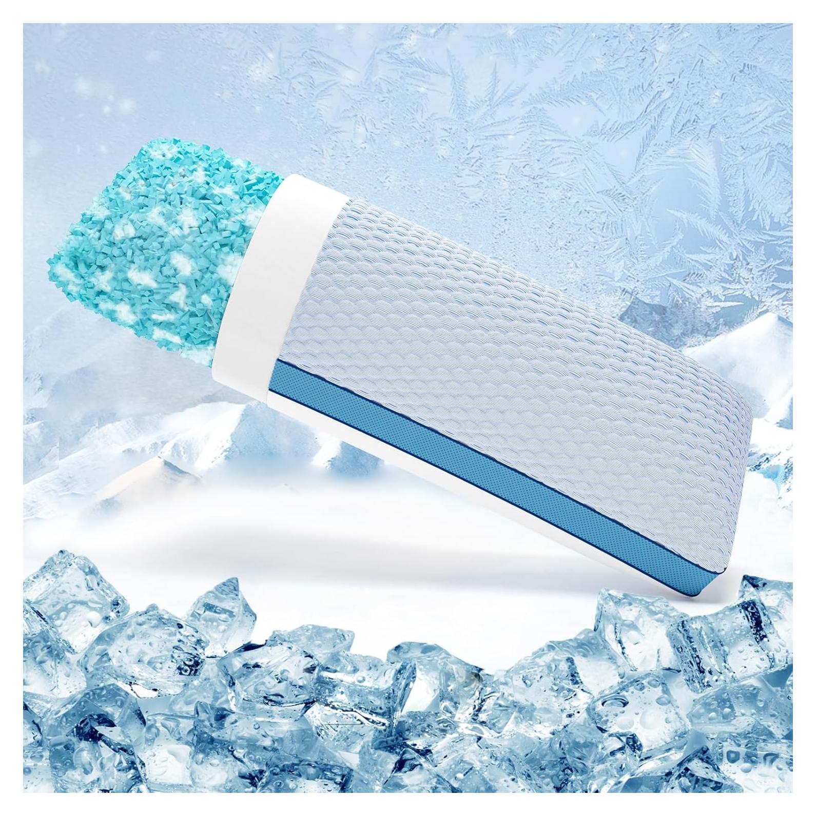 Almohada Corporal Enfriadora YZ HOME 50x137 cm Azul Ajustable