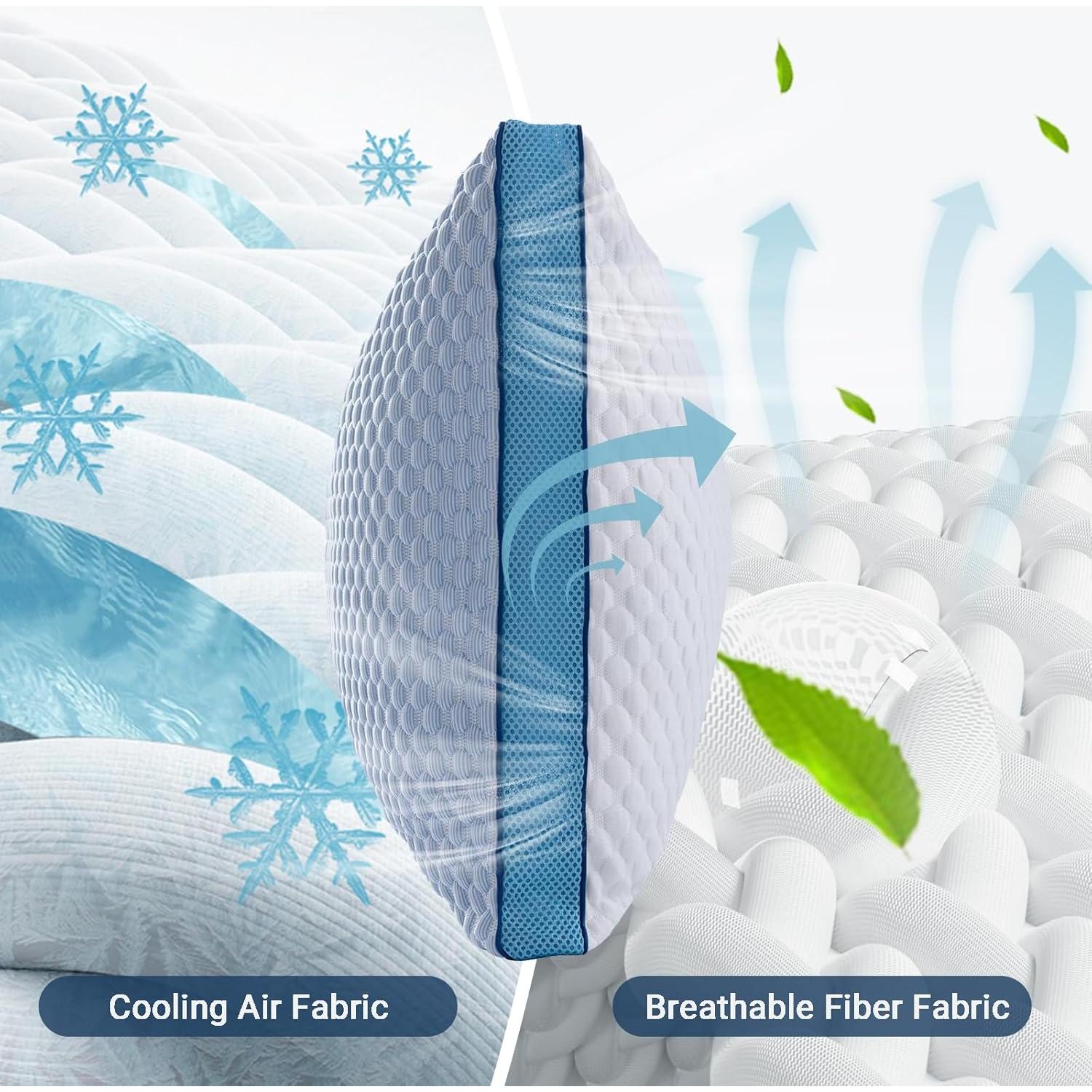 Almohada Corporal Enfriadora YZ HOME 50x137 cm Azul Ajustable