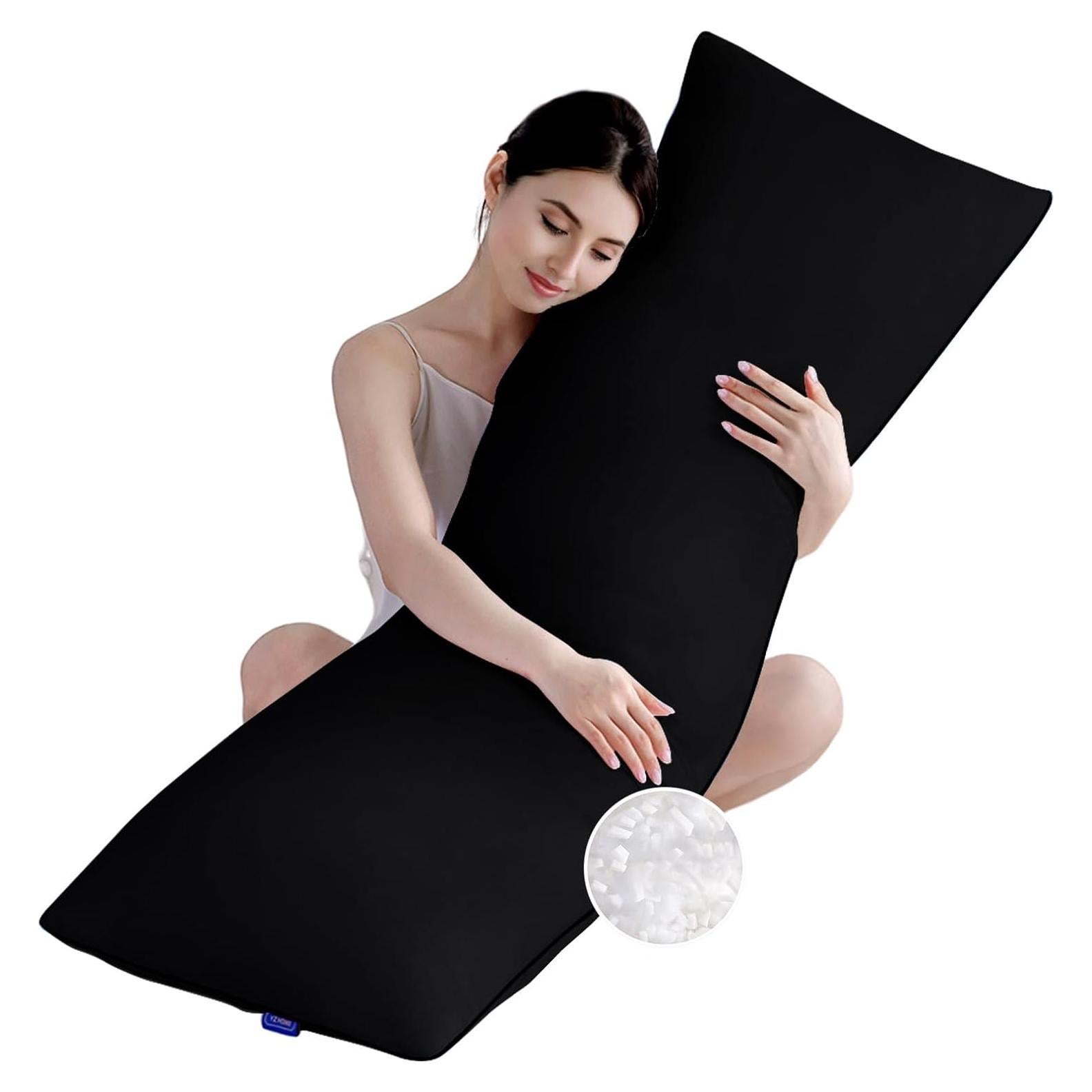 Almohada de Cuerpo Completo YZ HOME Espuma con Memoria 50.8x137.2 cm Negra