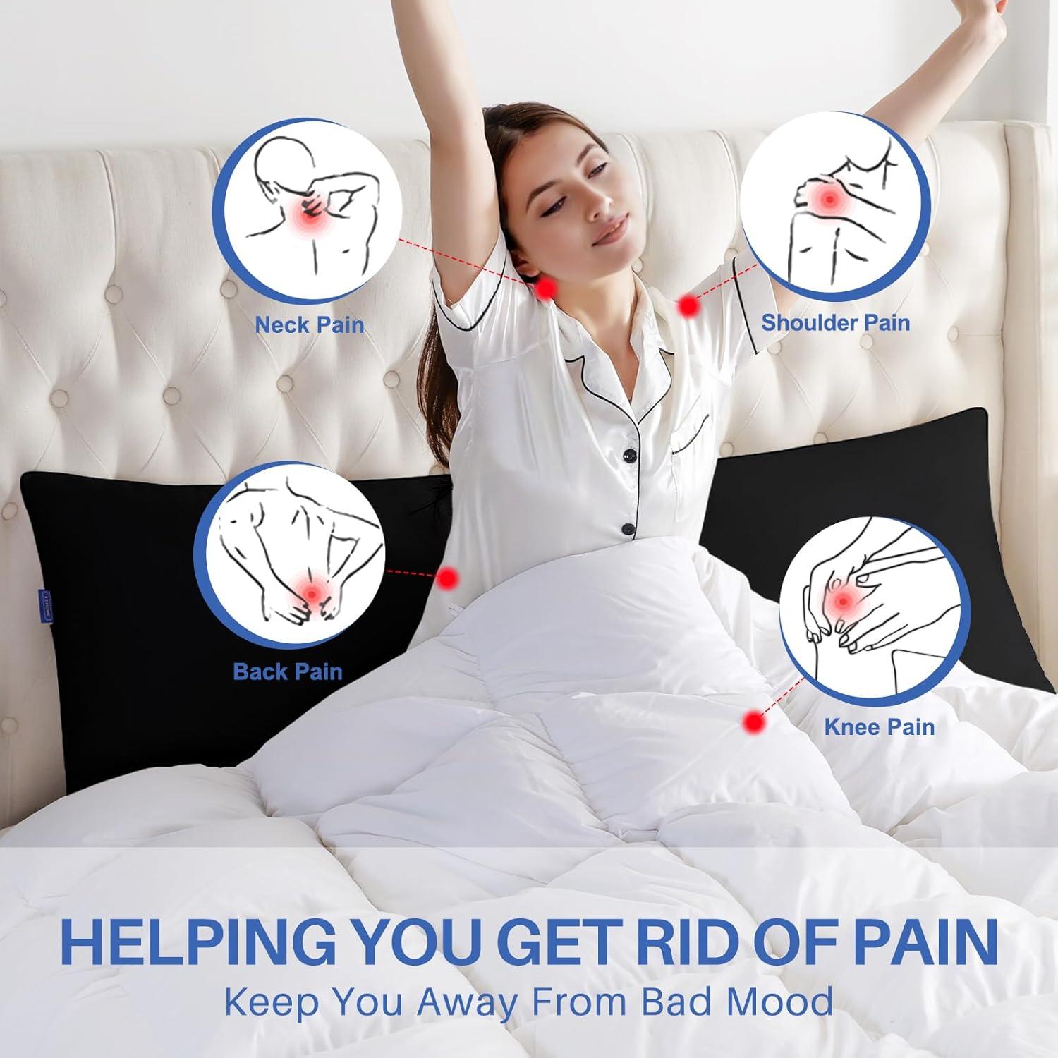 Almohada de Cuerpo Completo YZ HOME Espuma con Memoria 50.8x137.2 cm Negra