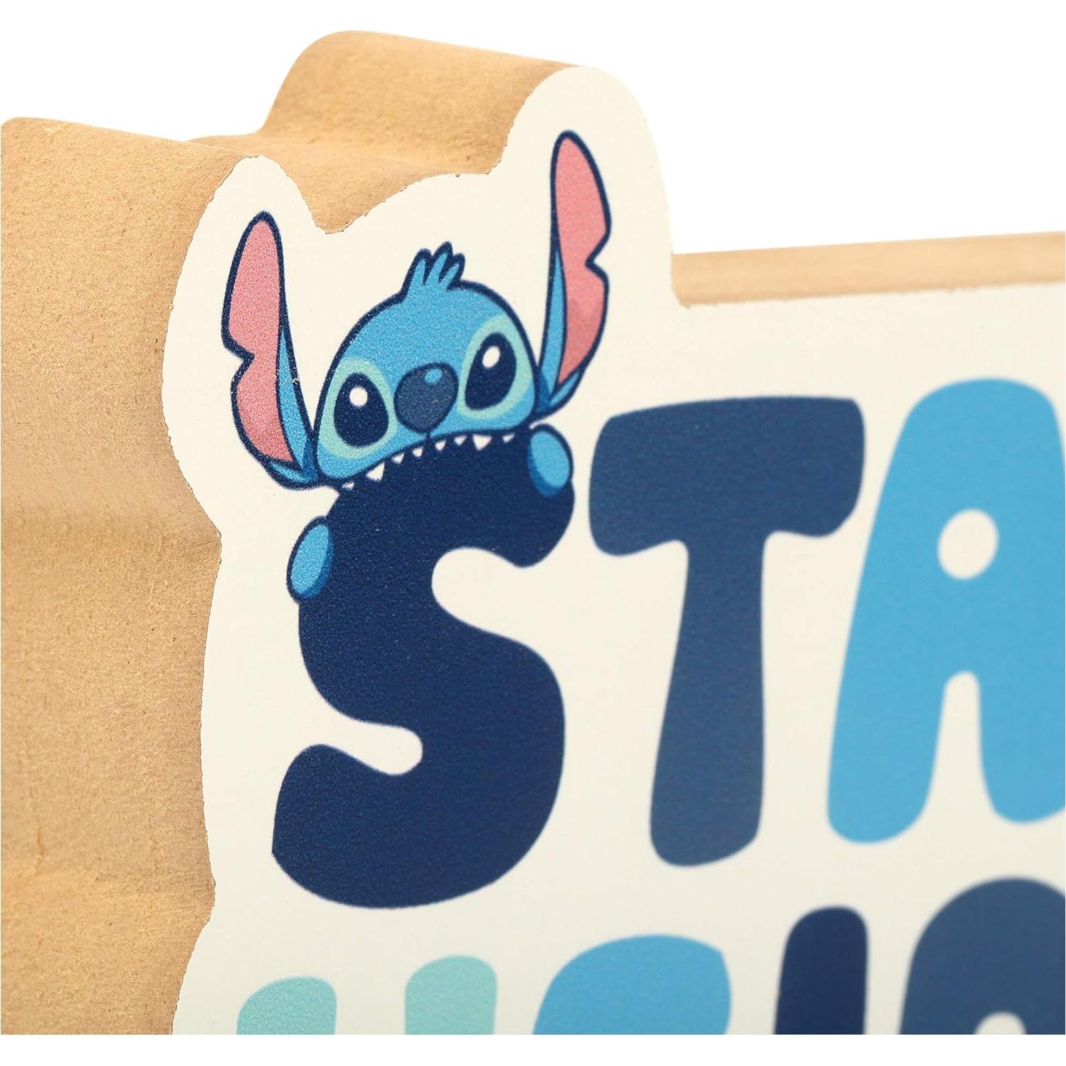 Decoración de Estante Lilo y Stitch Open Road 14x14 cm