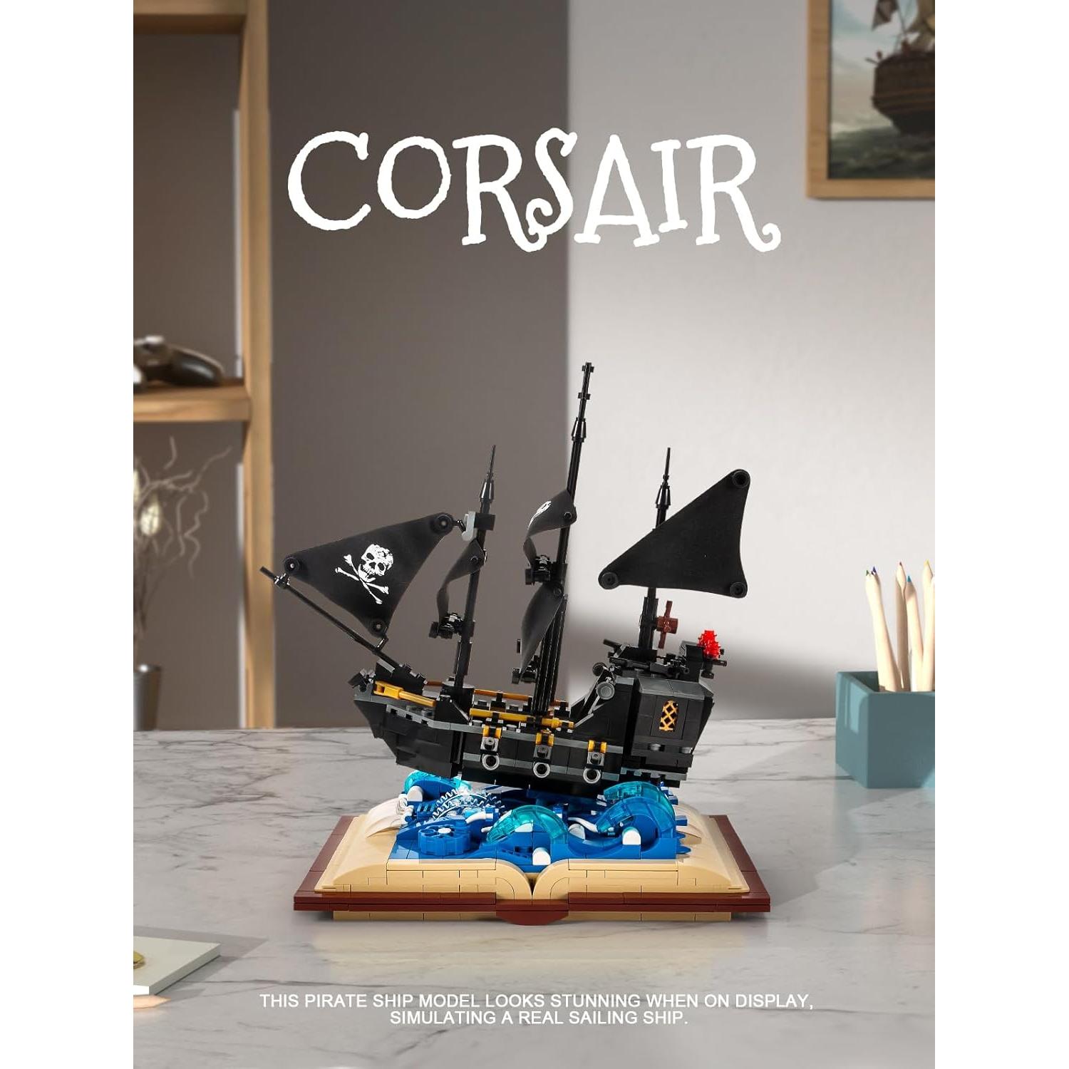 Conjunto de Bloques de Construcción GOTIMON Barco Pirata 919 Piezas