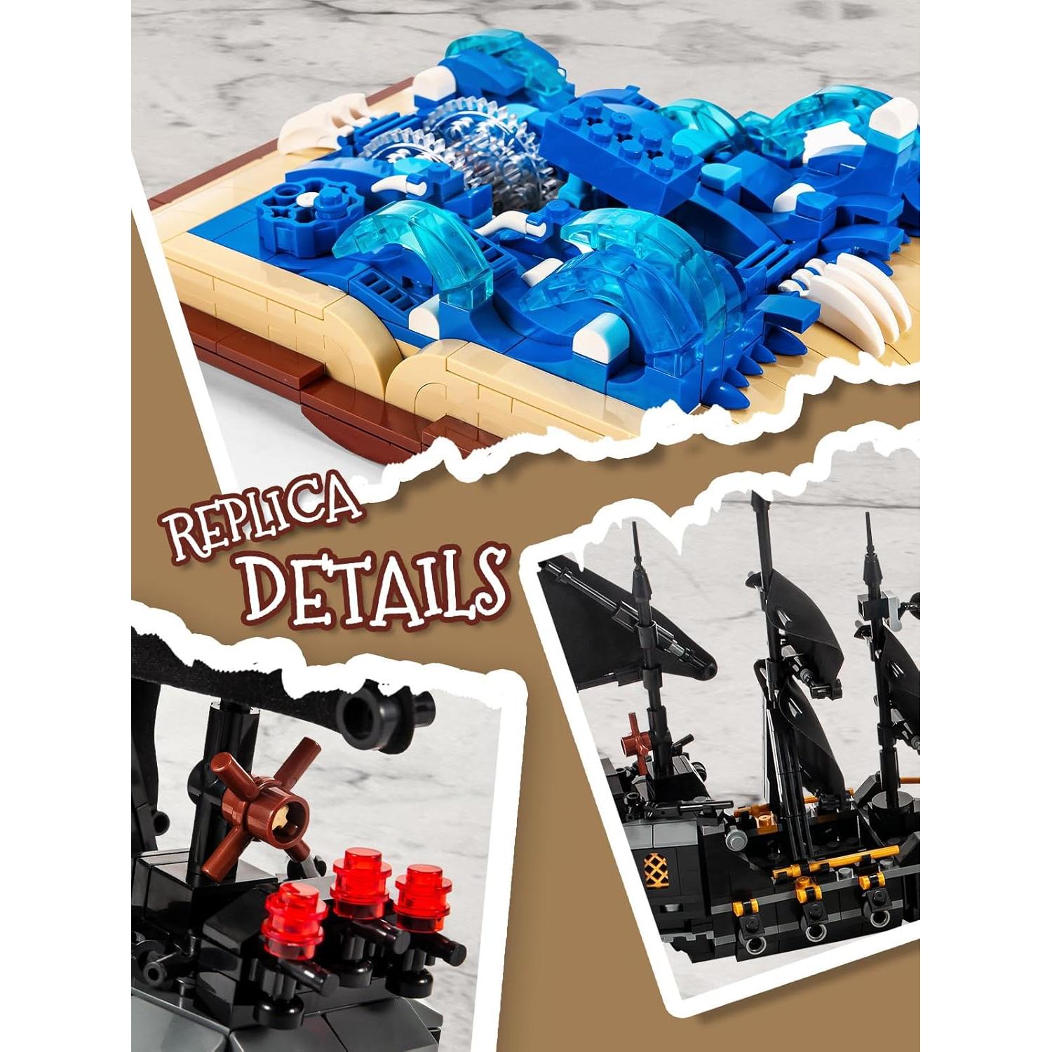 Conjunto de Bloques de Construcción GOTIMON Barco Pirata 919 Piezas