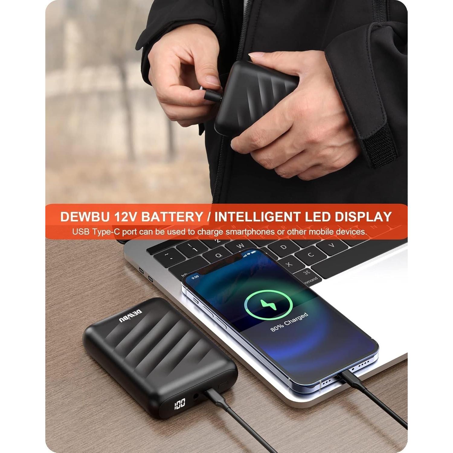 Pantalones Calentados DEWBU para Mujeres 12V Forro Polar