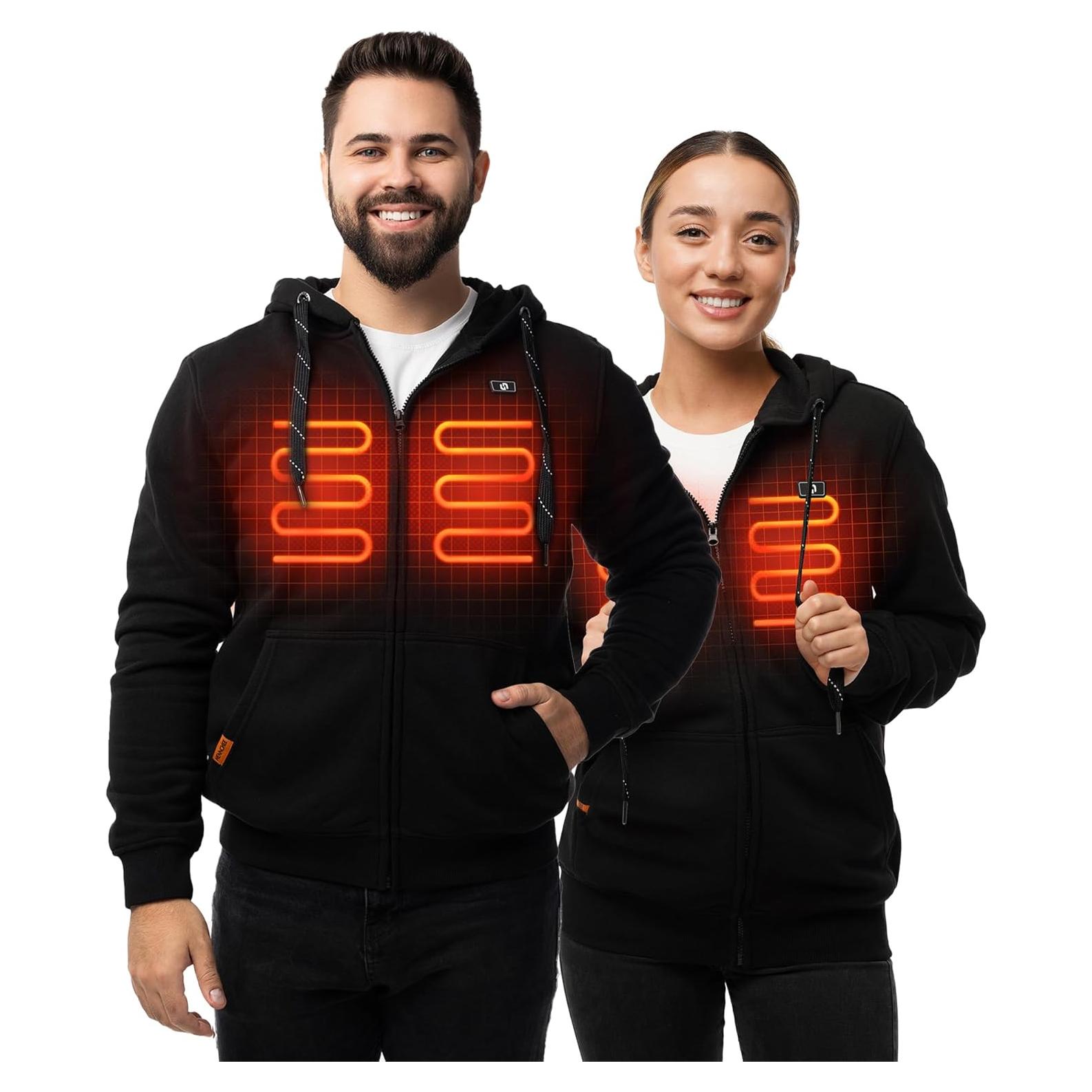 Sudadera Calentada HENNCHEE Unisex con Batería 10000mAh