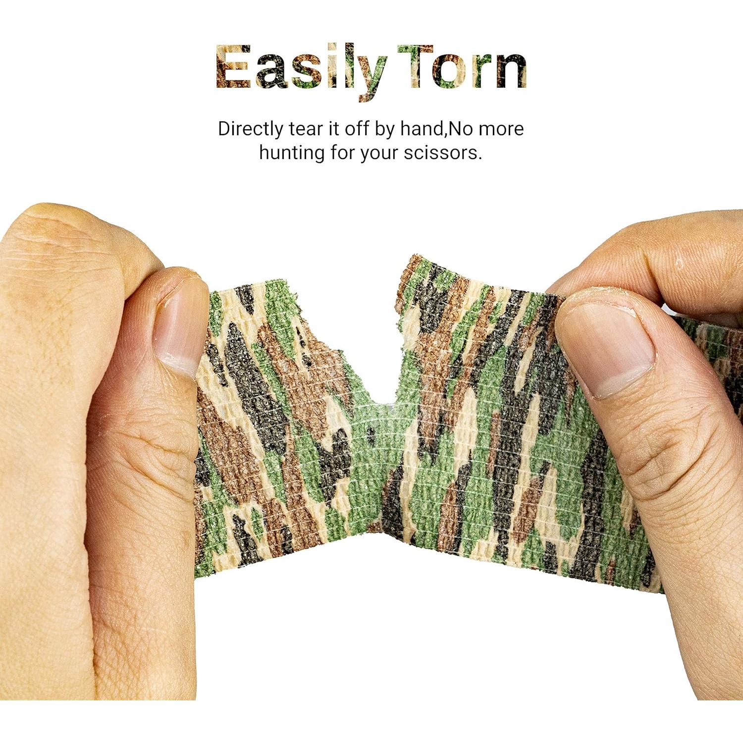 9 Rollos de Cinta Adhesiva Autoadhesiva FRESINIDER Camuflaje