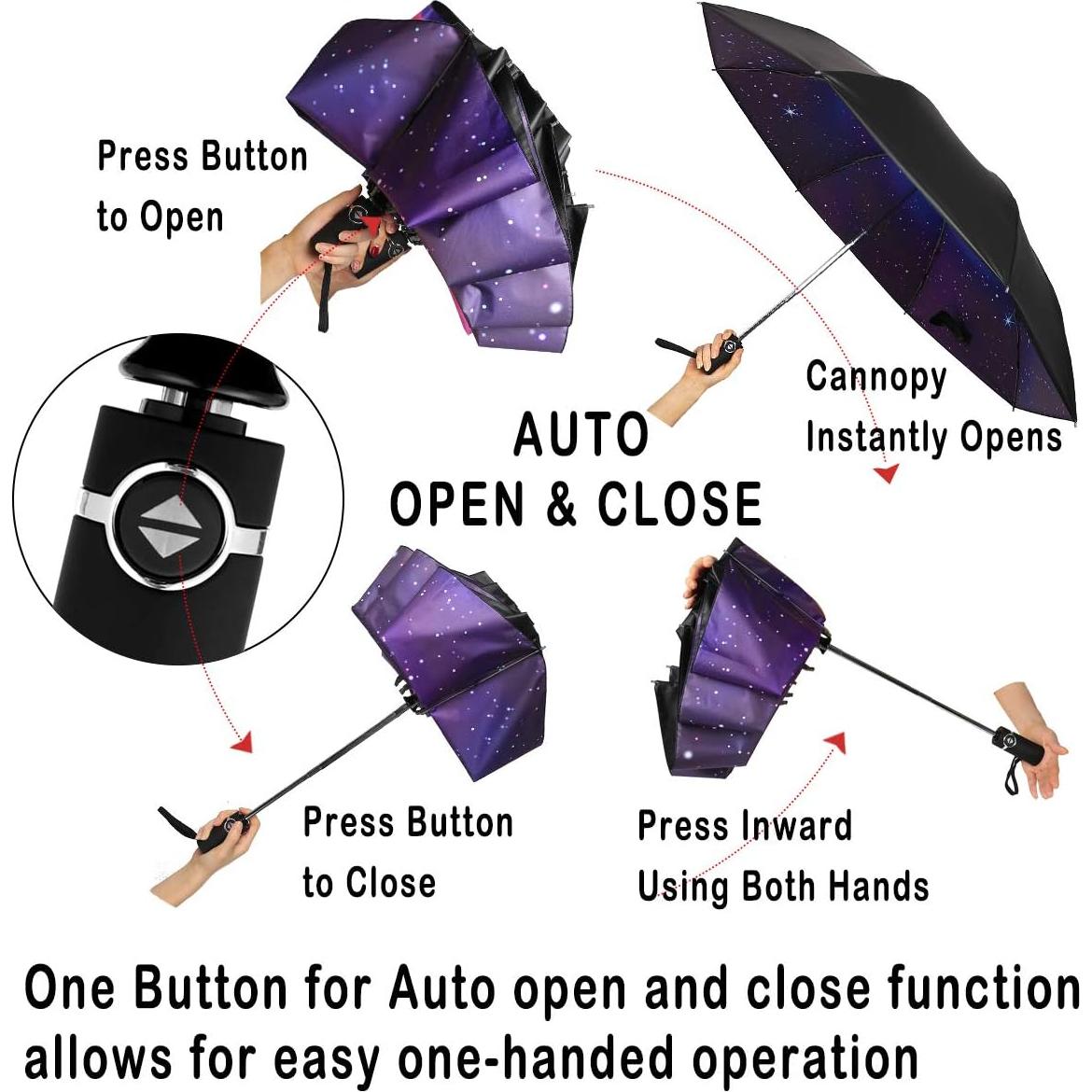 Paraguas Invertido SIEPASA 116 cm Compacto Automático