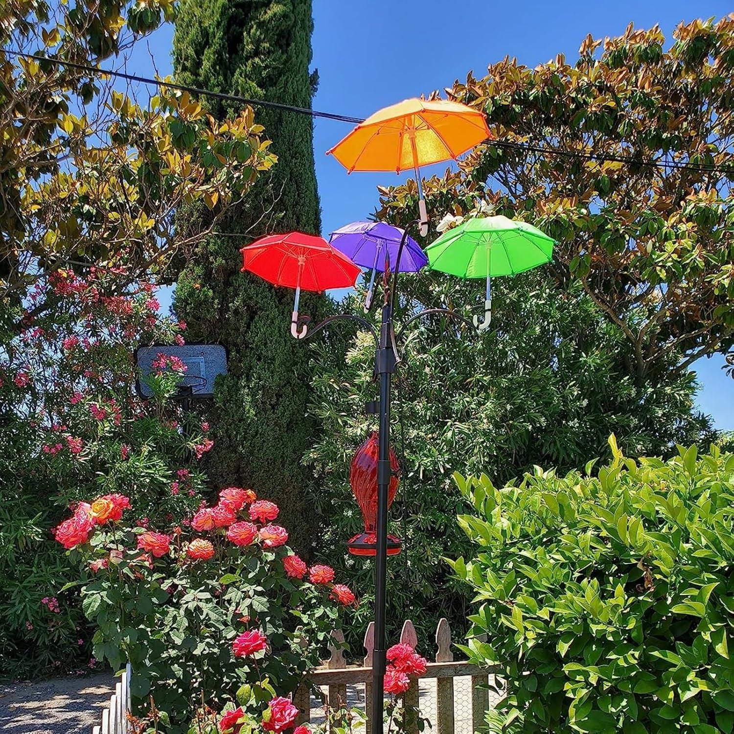 Paraguas Miniatura Hiawbon 8 Pcs Coloridos Ajustables