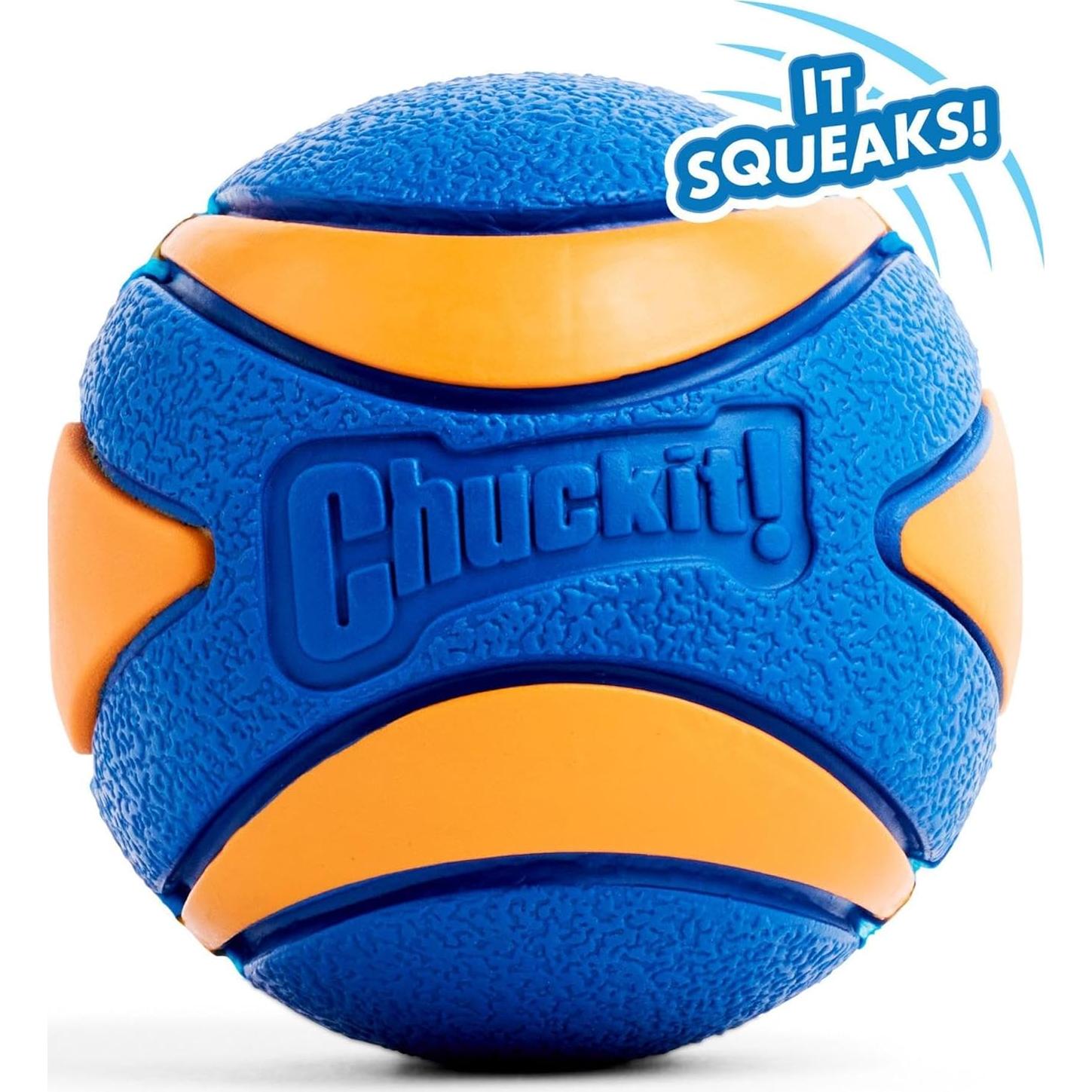 Pelota Chuckit! Ultra Squeaker XL para Perros - Flotante y Rebotadora - 8.89 cm