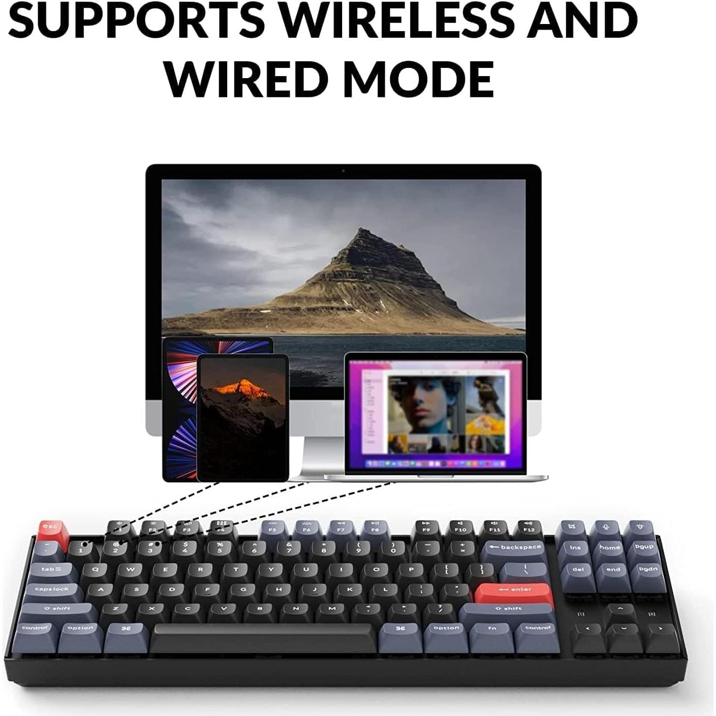 Teclado Mecánico Inalámbrico Keychron K8 Pro TKL 87 Teclas