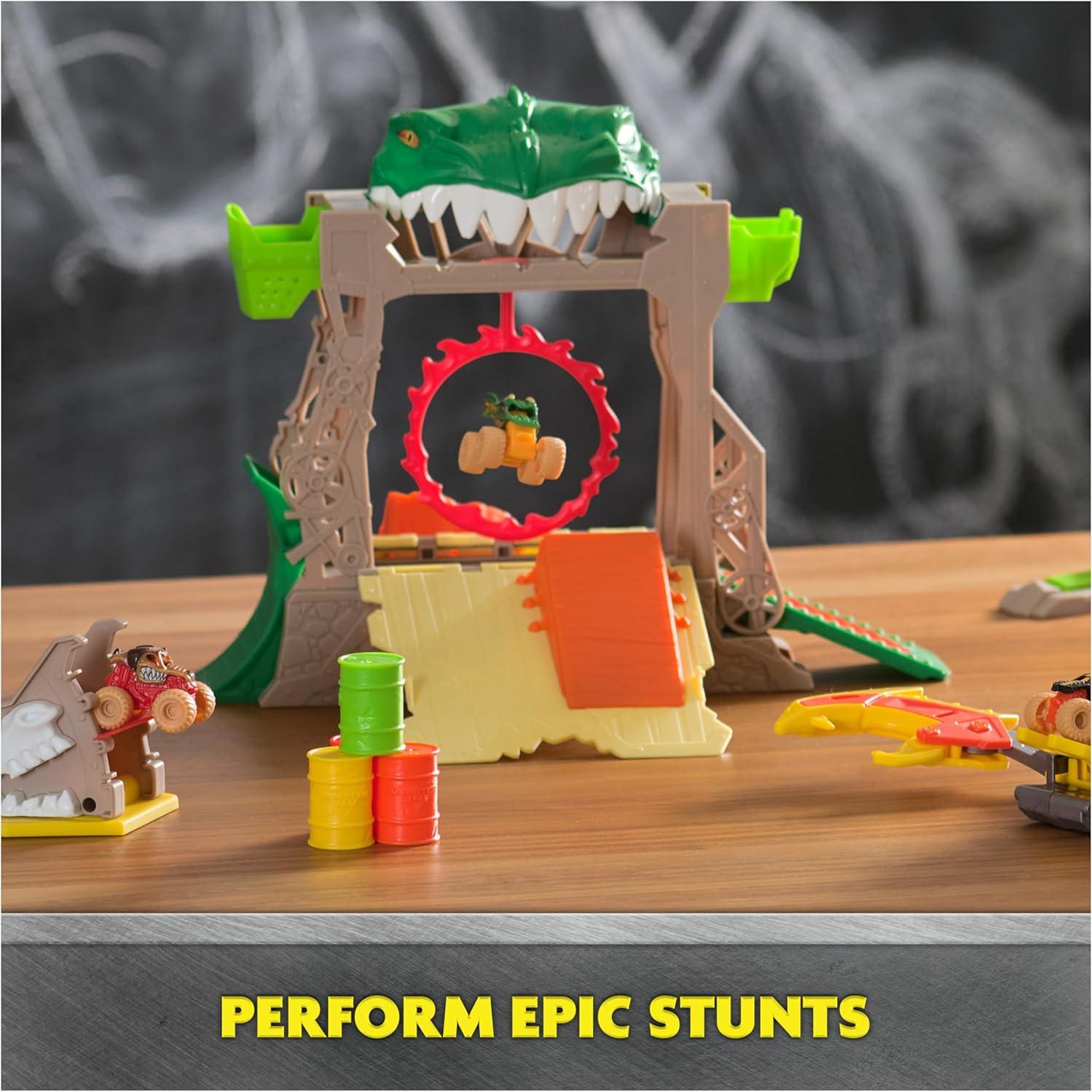 Monster Jam Mini Jams Dragón Playset 1:87 para Niños