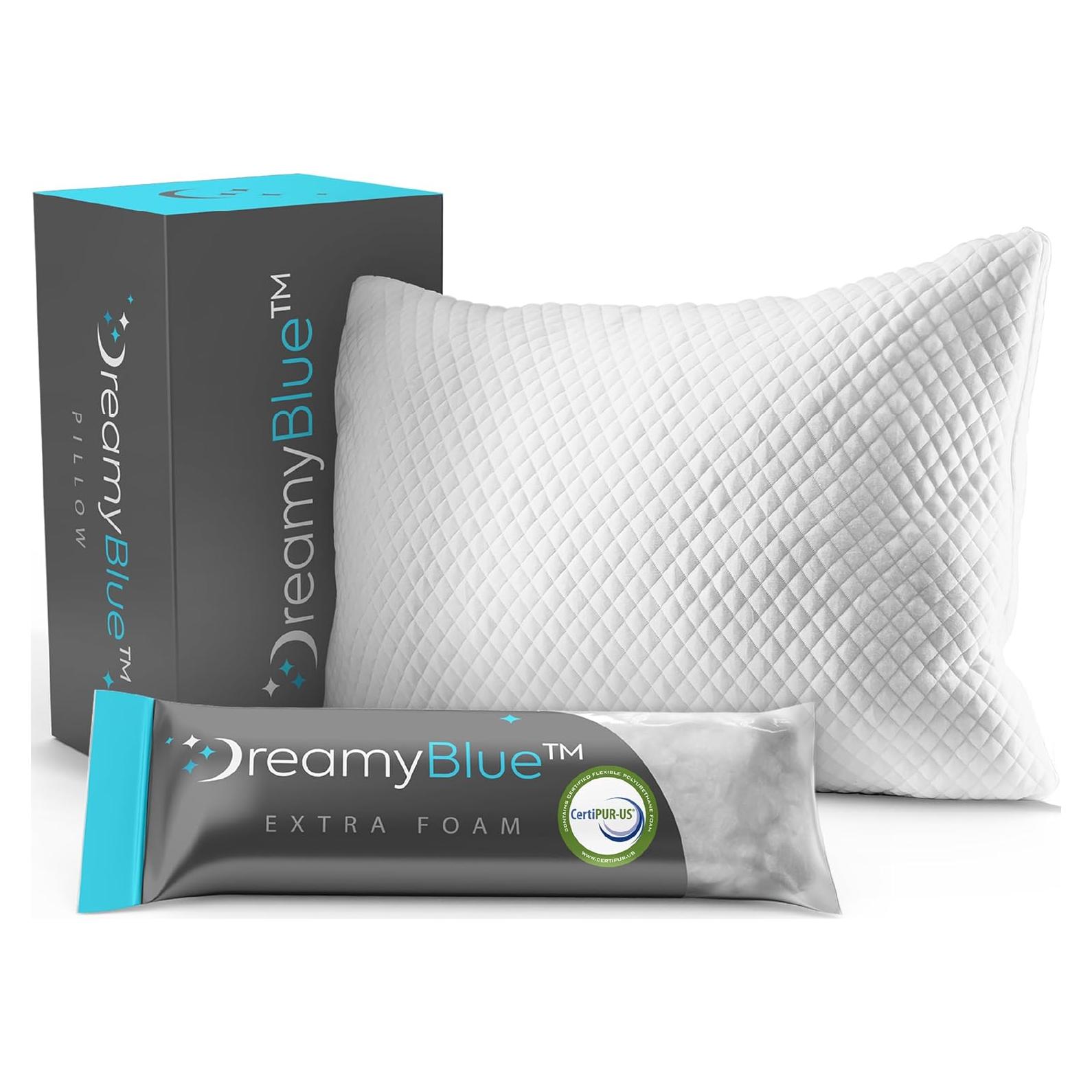 Almohada Ajustable DreamyBlue Reina Espuma Viscoelástica Hipoalergénica