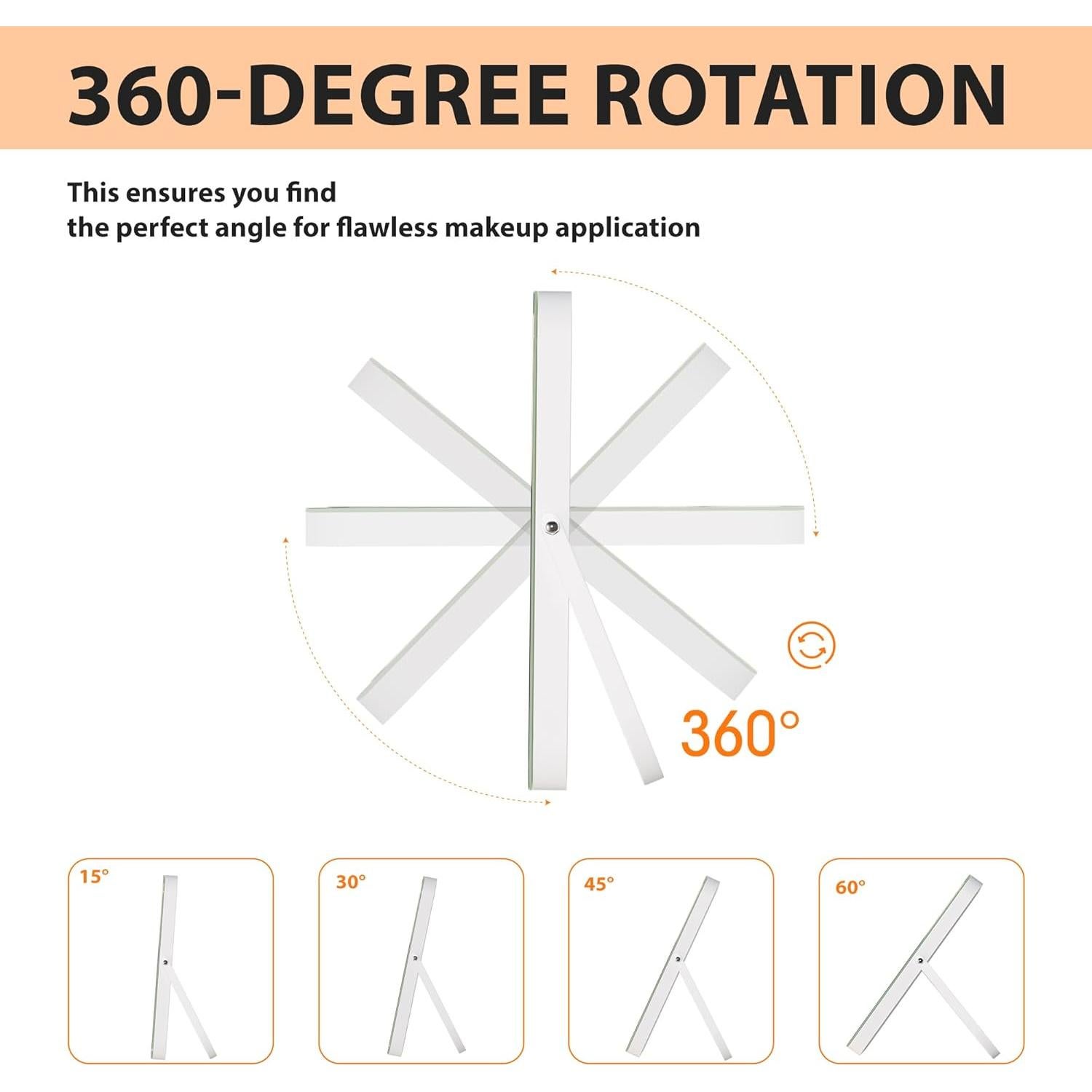 Espejo de Maquillaje LED Hasipu 35.56x25.4 cm con Altavoz Bluetooth
