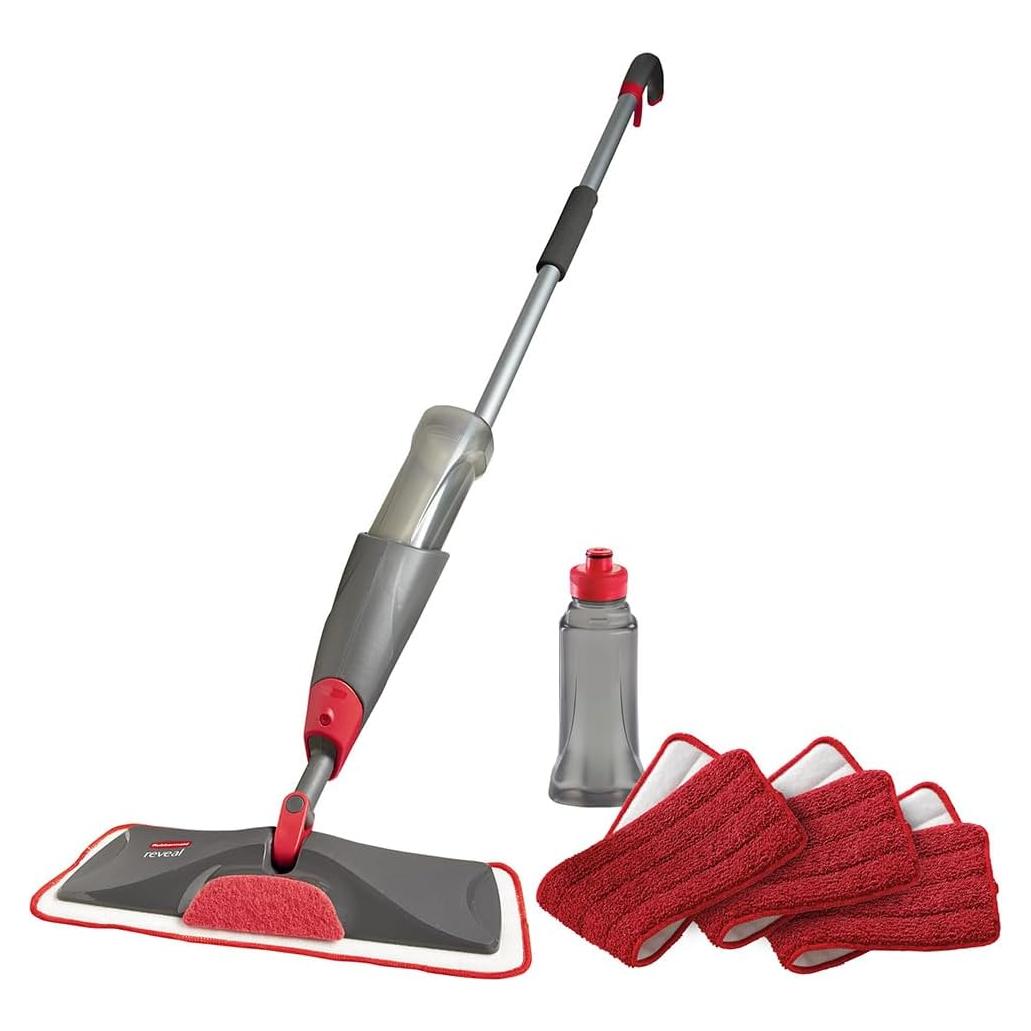 Mopa de Spray Rubbermaid Reveal con 3 Almohadillas Reutilizables