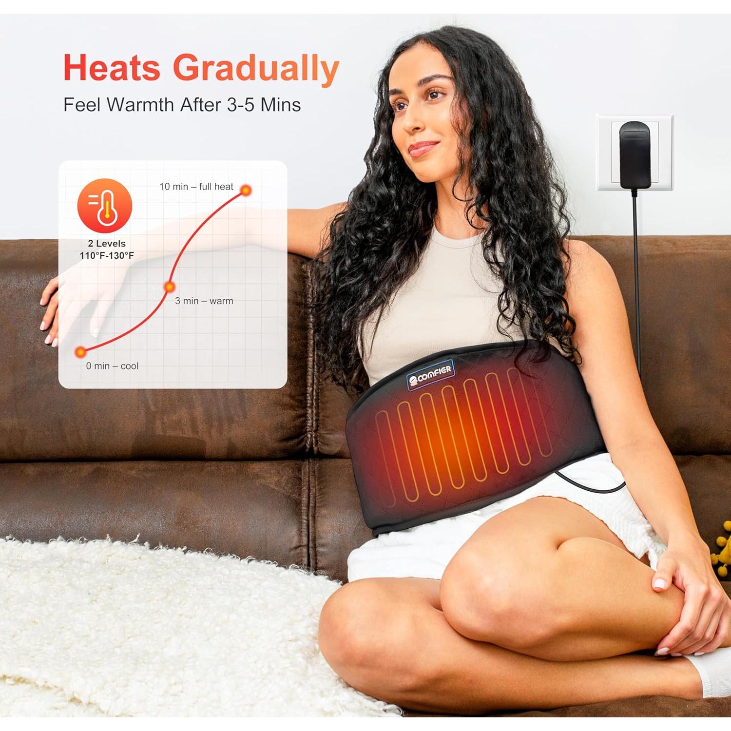 Almohadilla Térmica Eléctrica Comfier CF-6006N con Masaje