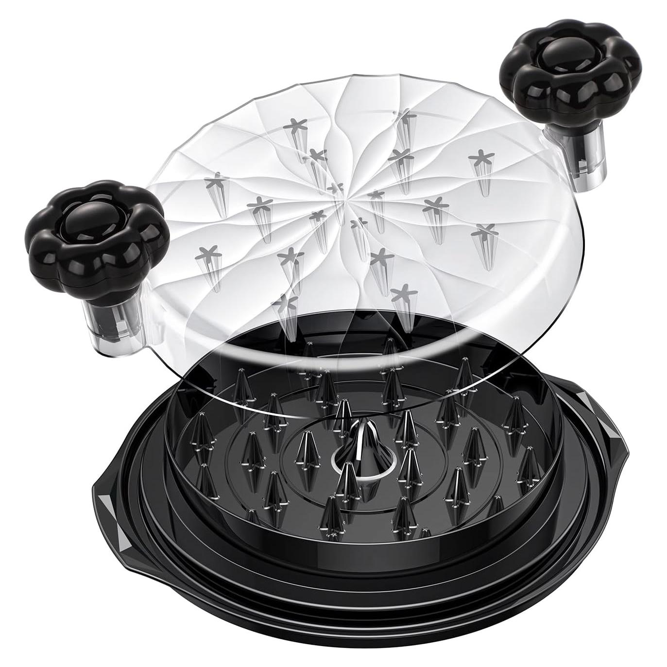 Desmenuzador de Carne Manual Genérico - Tapa Giratoria y Base Antideslizante