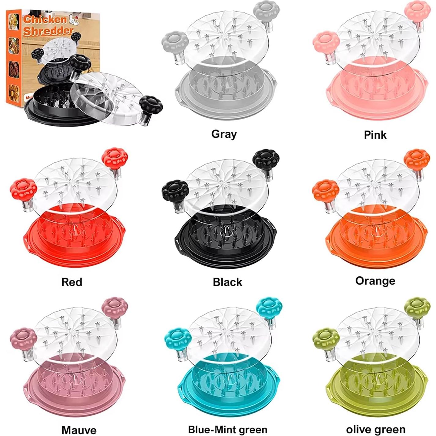 Desmenuzador de Carne Manual Genérico - Tapa Giratoria y Base Antideslizante