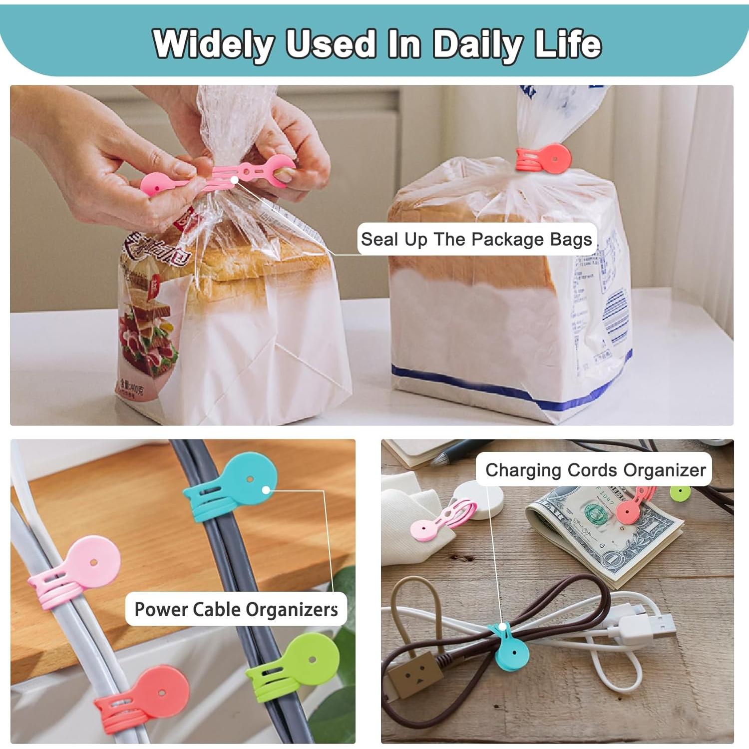 Correas Magnéticas de Silicona Xuuza para Organización de Cables - 10 Piezas