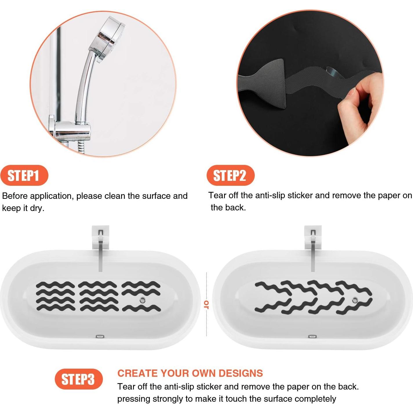 Pegatinas Antideslizantes Secopad 24 Piezas para Ducha y Baño