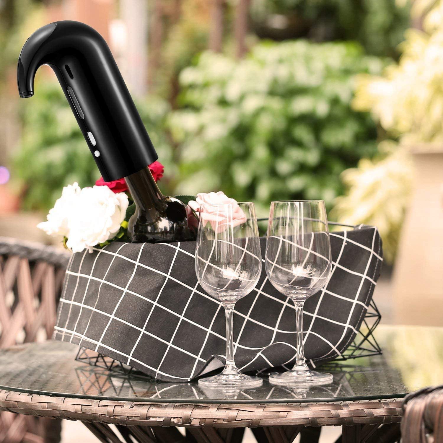 Acelerador de Vino Eléctrico Yoocylii Rojo Navidad 750ml