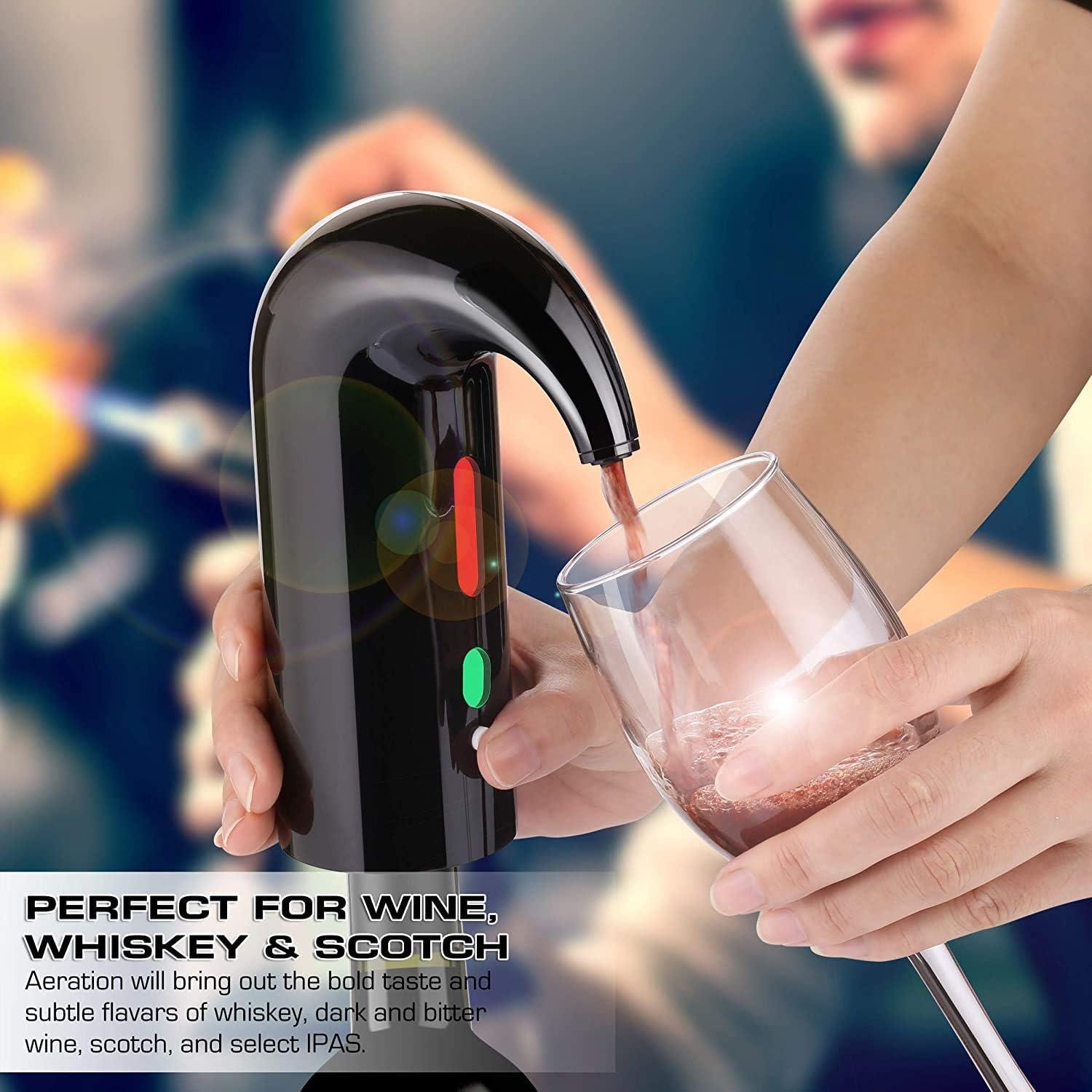 Acelerador de Vino Eléctrico Yoocylii Rojo Navidad 750ml