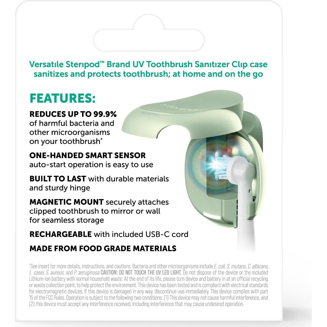 Clip Desinfectante UV Steripod Portátil Perla - 1 Unidad