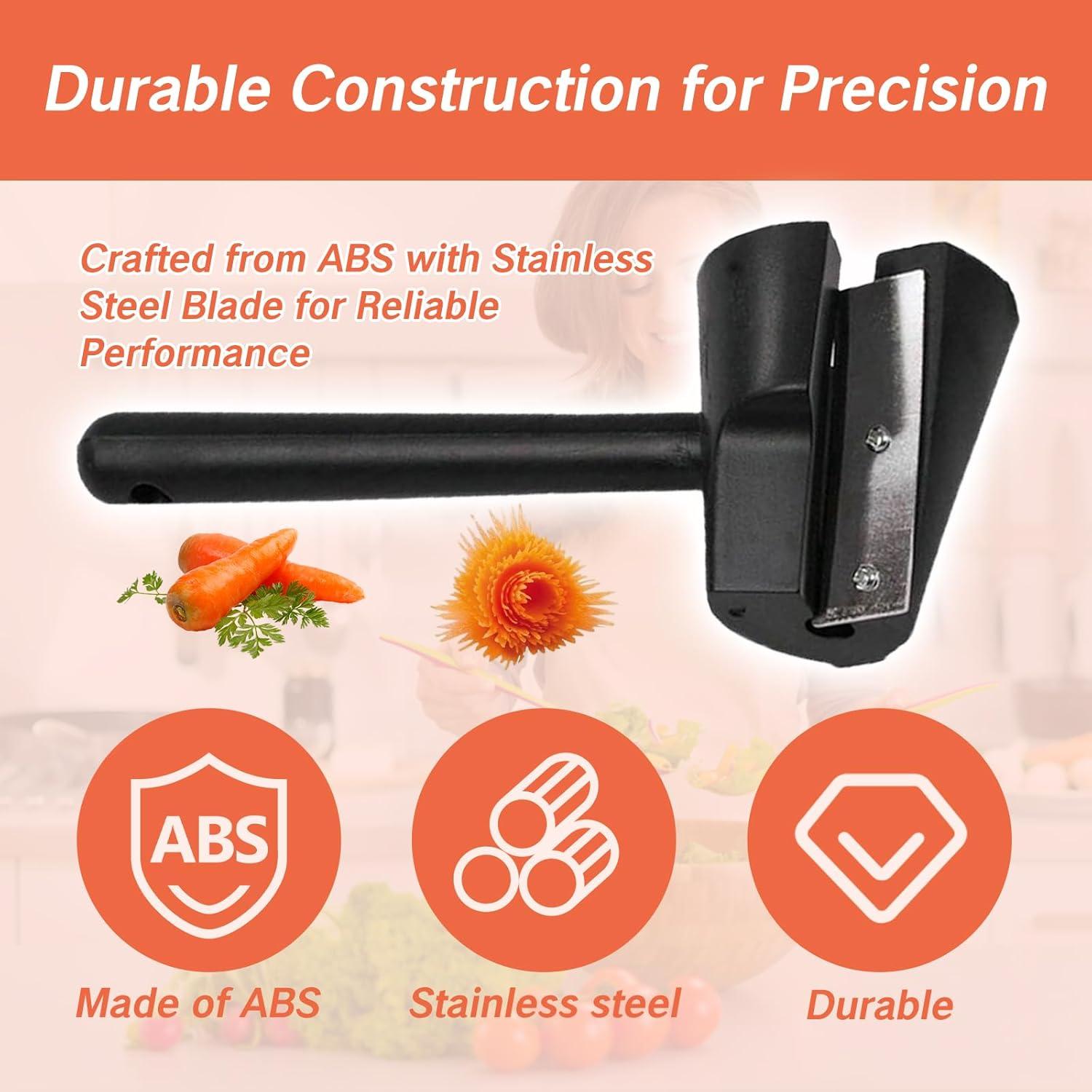 Cortador y Pelador de Zanahorias YAFIYGI 2-en-1 Acero Inoxidable