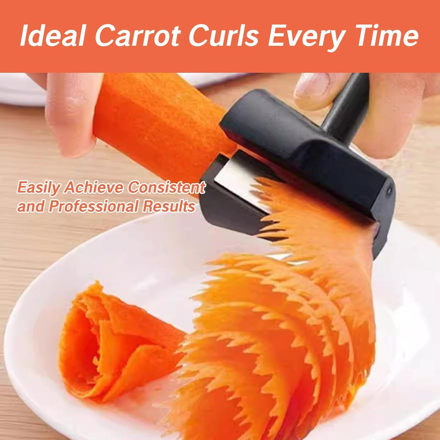 Cortador y Pelador de Zanahorias YAFIYGI 2-en-1 Acero Inoxidable