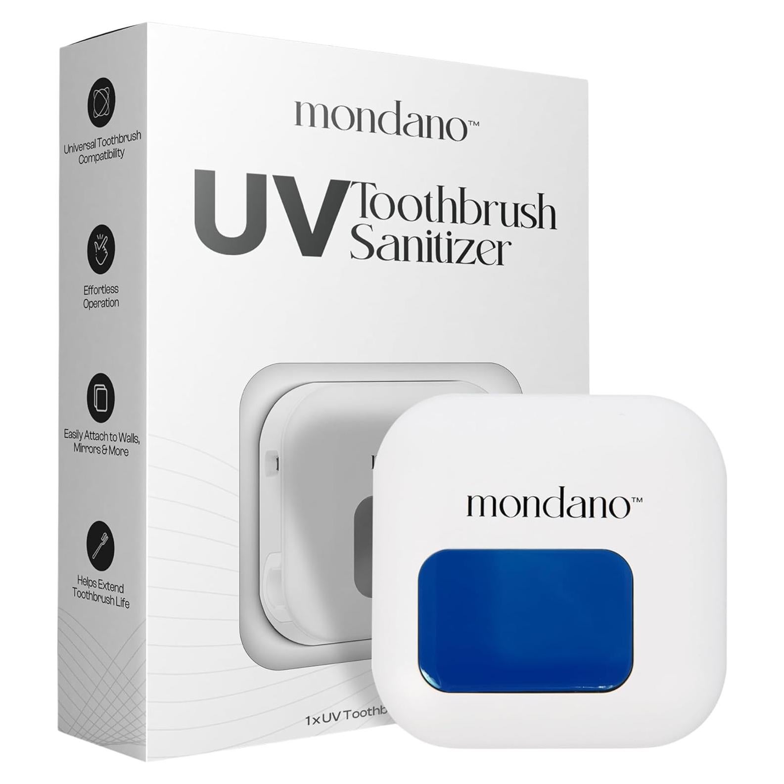 Sanitizador de Cepillos de Dientes UV-C Mondano - Blanco