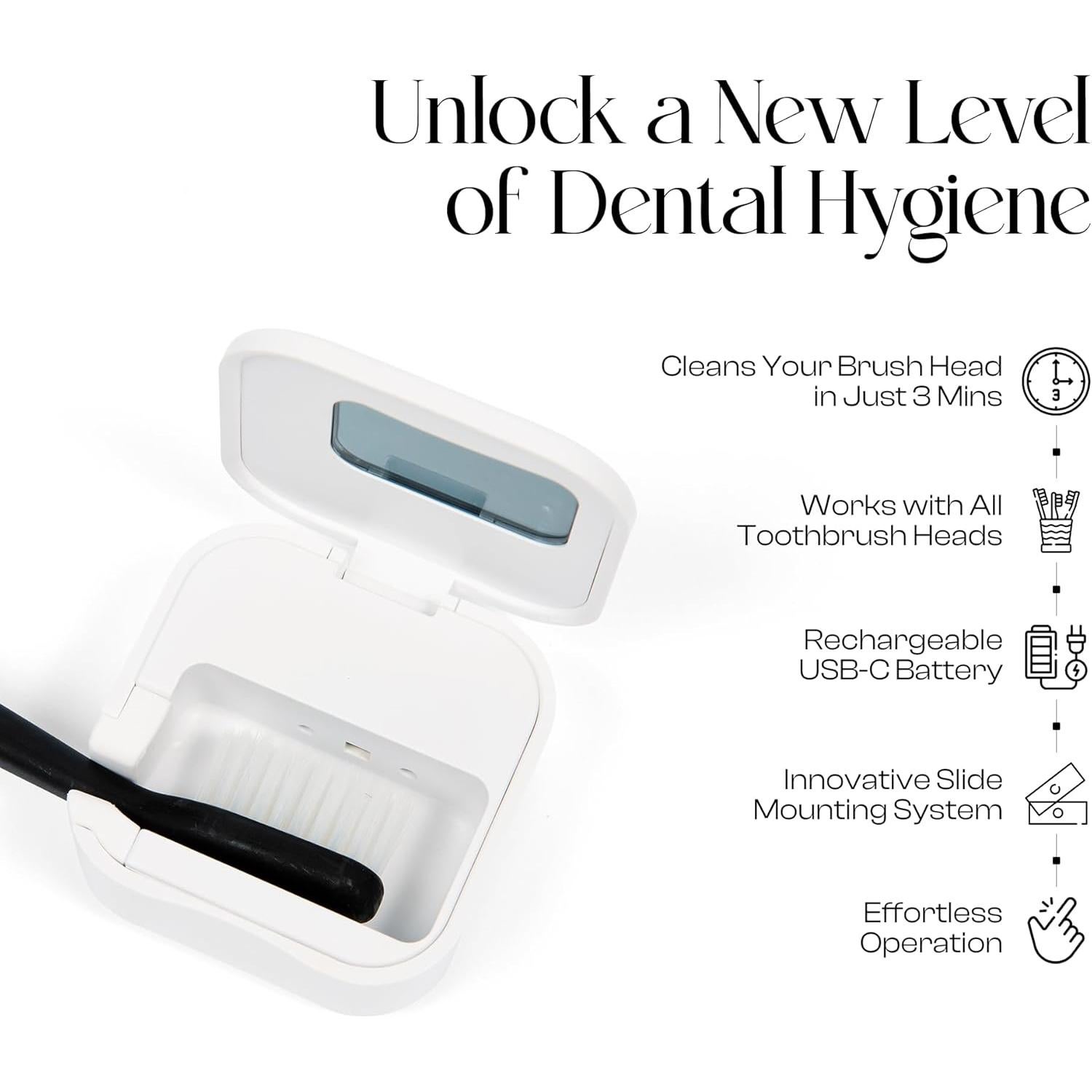 Sanitizador de Cepillos de Dientes UV-C Mondano - Blanco