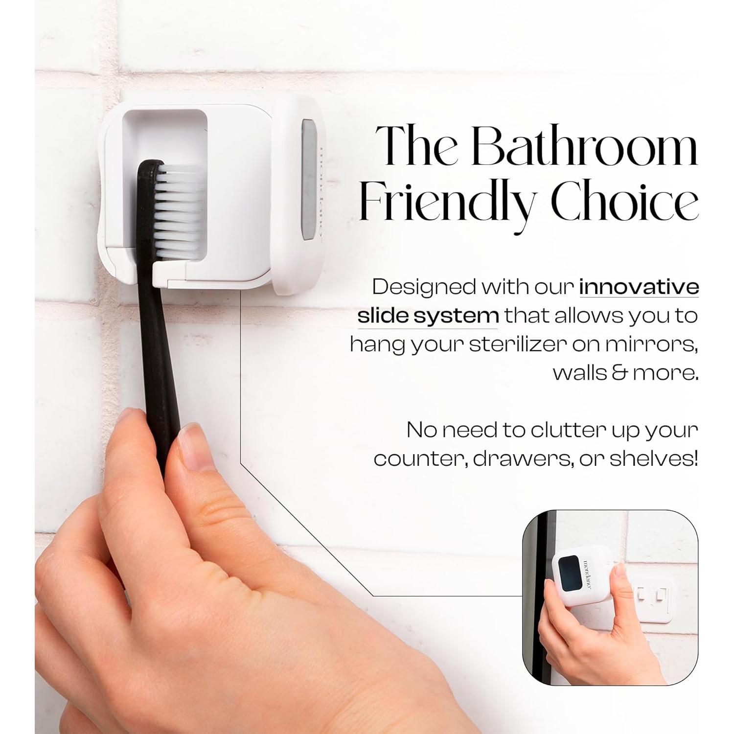 Sanitizador de Cepillos de Dientes UV-C Mondano - Blanco