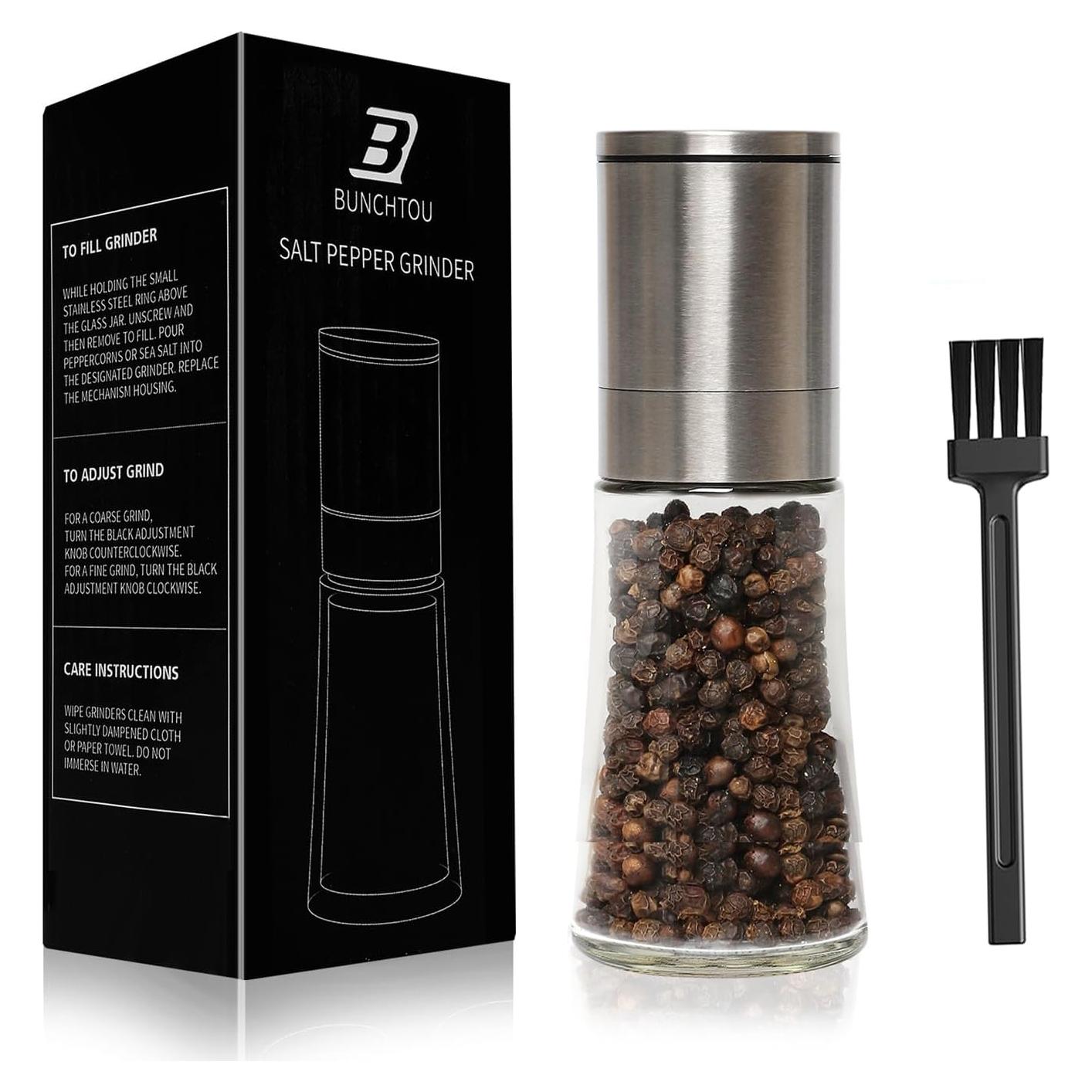 Molinillo de Sal y Pimienta Manual Bunchtou 13.5cm Acero Inoxidable
