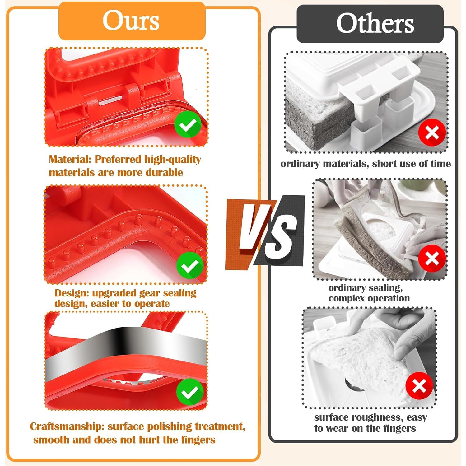 Cortador y Sellador de Sándwiches Vodolo 2PCS Sin Corteza