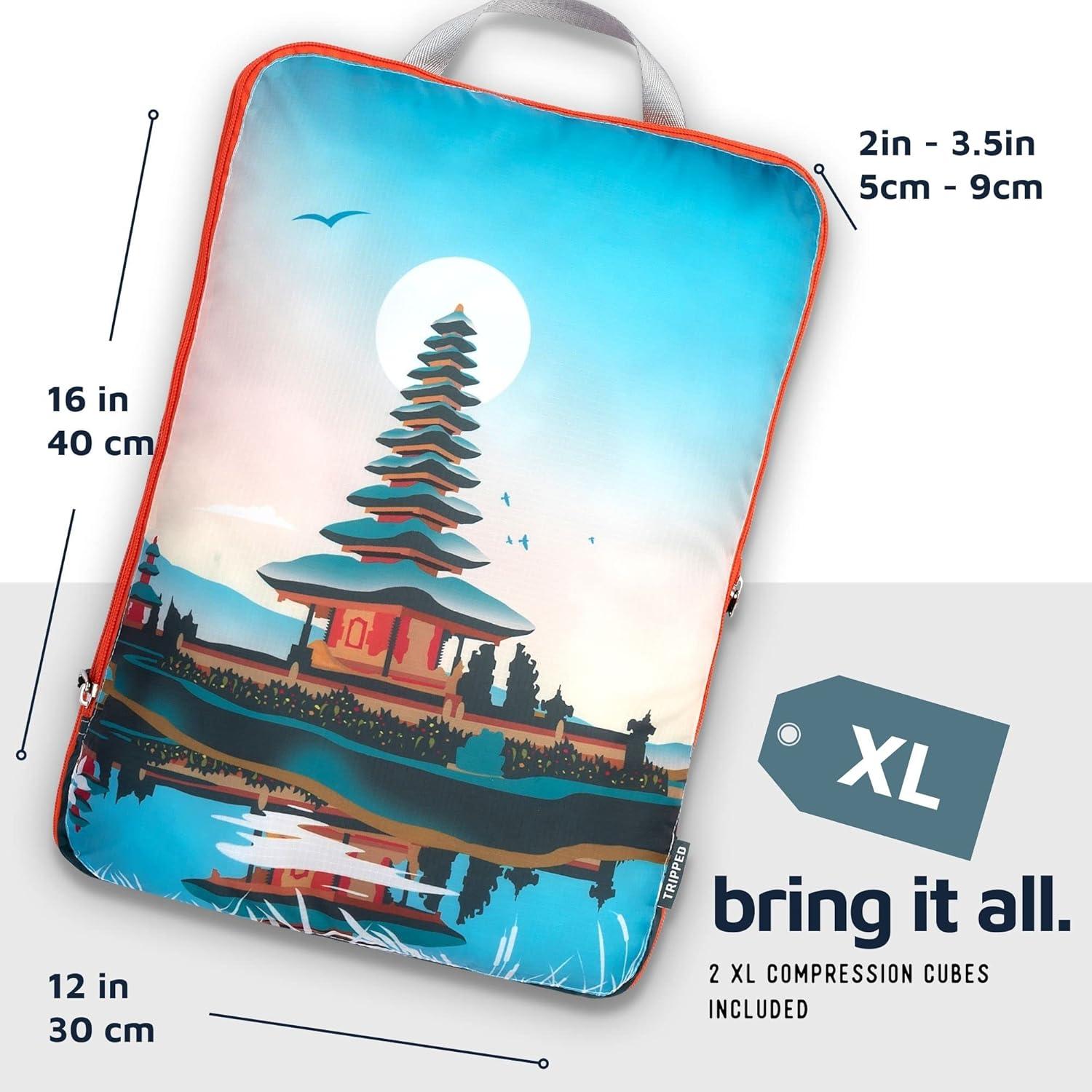 Cubos de Compresión TRIPPED Travel Gear - 7 Organizadores de Equipaje