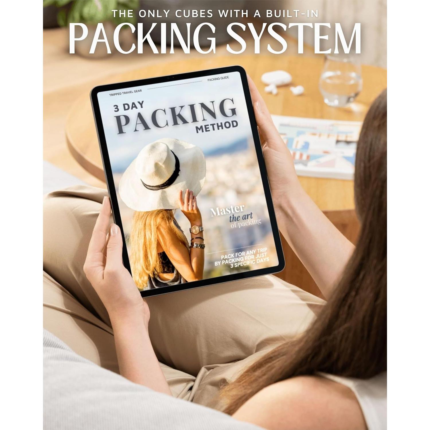 Cubos de Compresión TRIPPED Travel Gear - 7 Organizadores de Equipaje