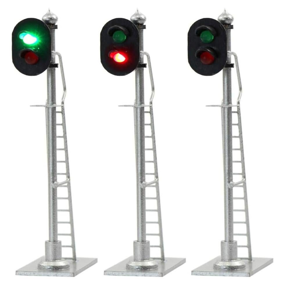 Señales de Ferrocarril HO Evemodel JTD873GR 3PCS 12V LED