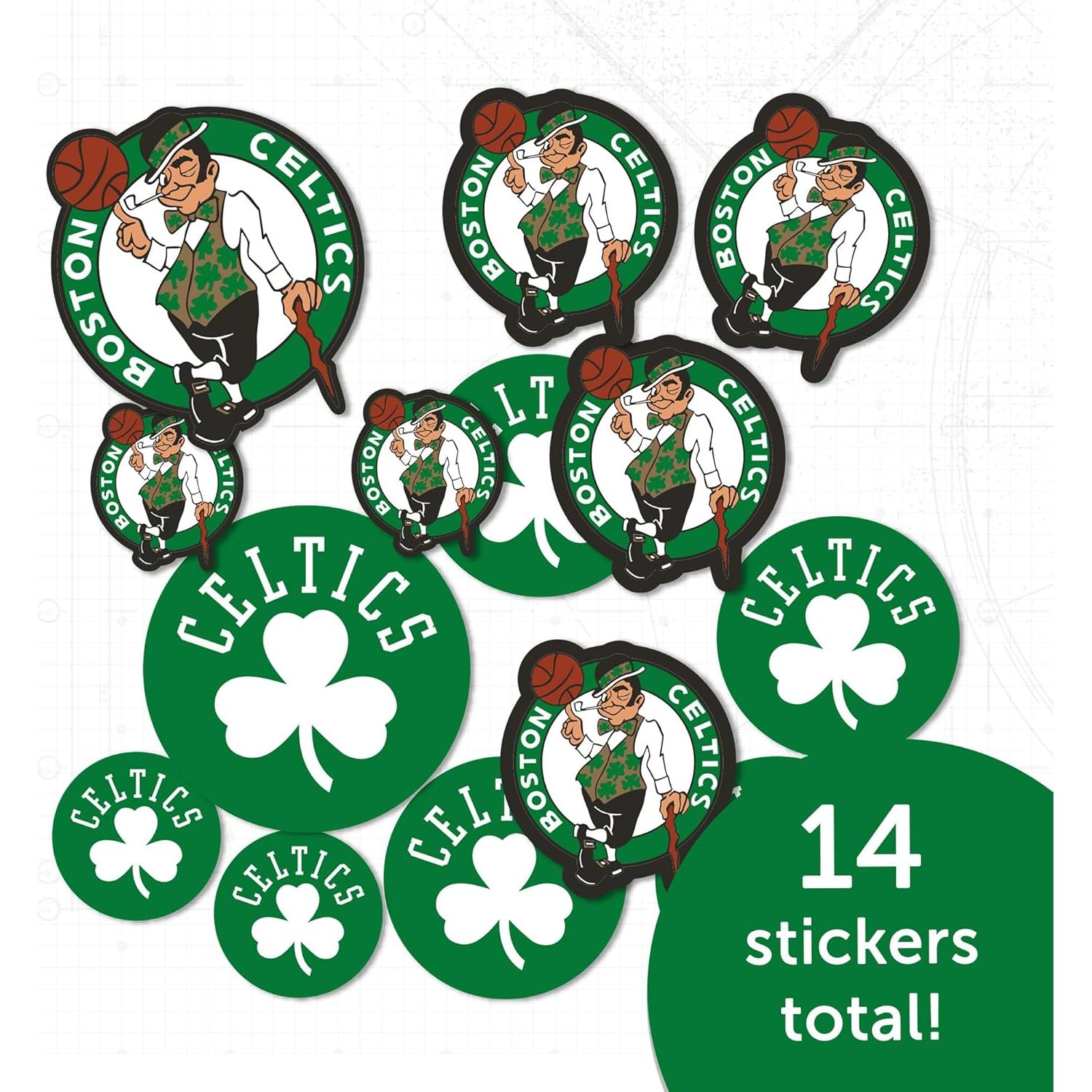 Calcomanías NBA Boston Celtics Desert Cactus Vinilo 27.94x21.59cm